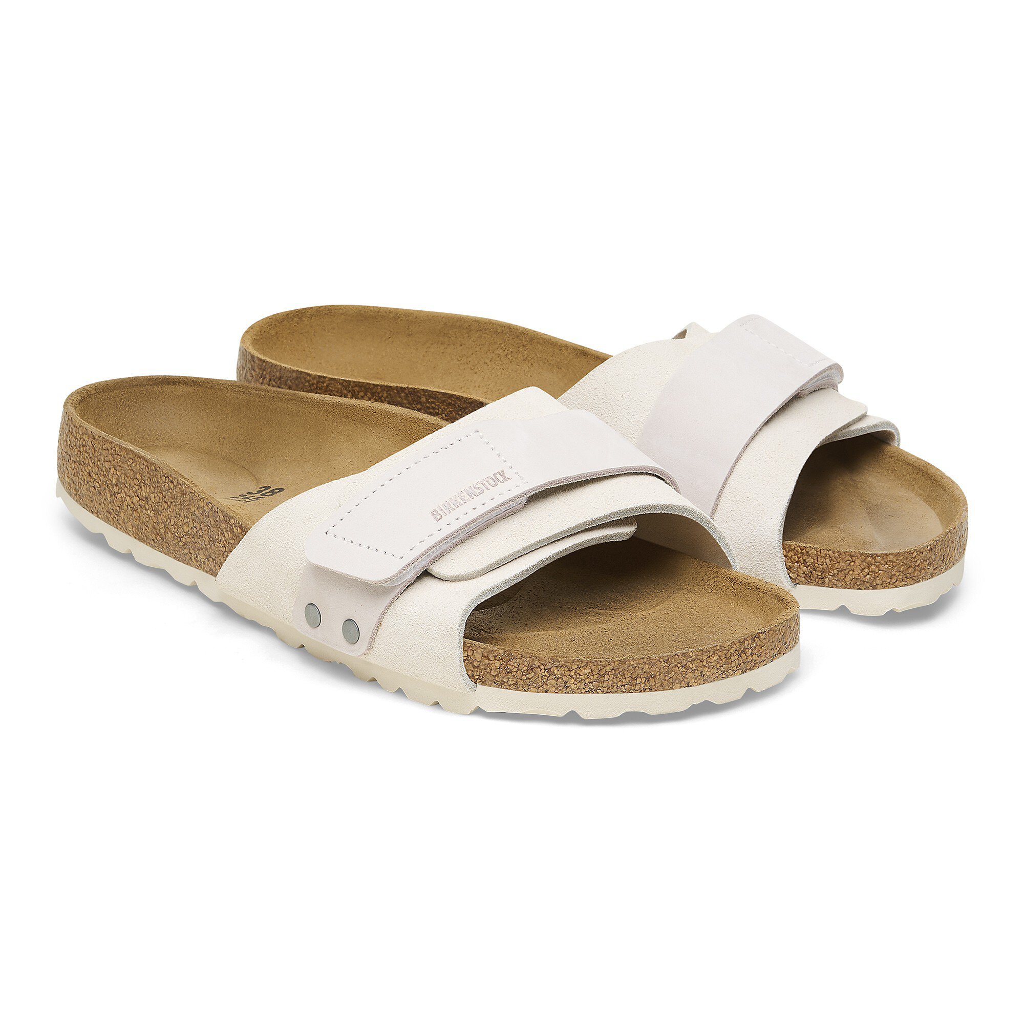 Женские сандалии Birkenstock Oita Nubuck Leather/Suede, цвет: Состаренный белый — фото 5