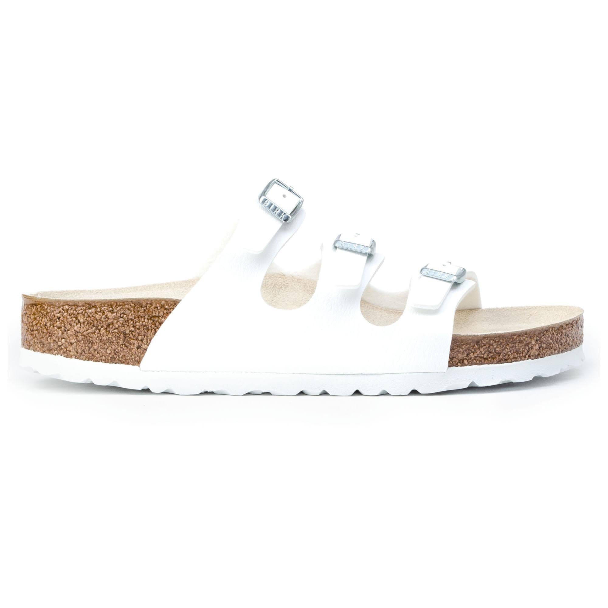Женские сандалии Birkenstock Florida Birko-Flor, цвет: Белый — фото 4