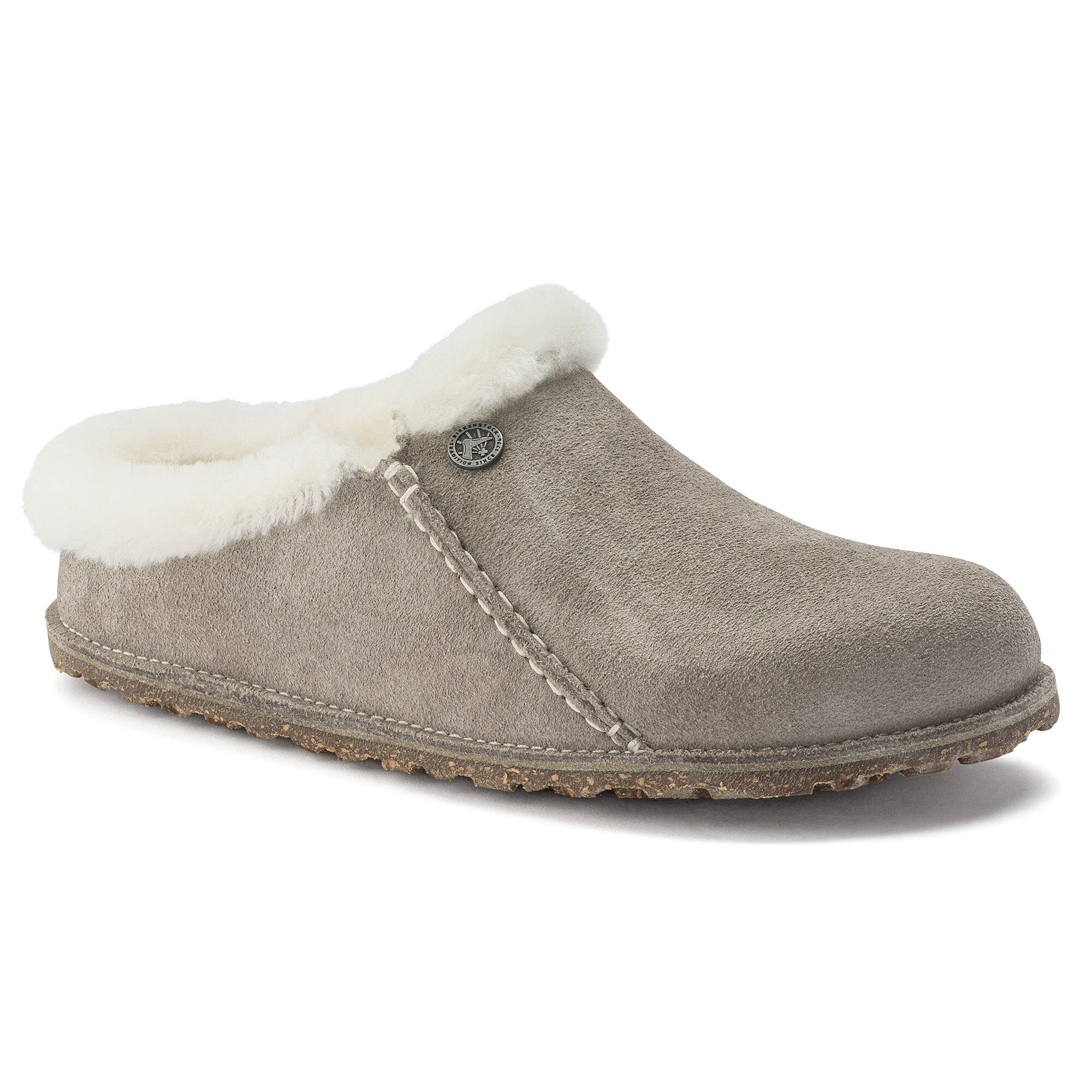 Zermatt Premium Suede Leather in Color Stone Coin | BIRKENSTOCK US