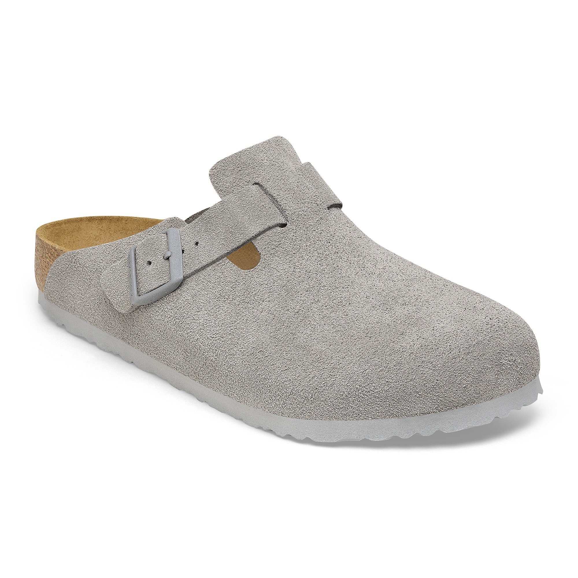 Boston Suede Leather in Color Stone Coin | BIRKENSTOCK Canada