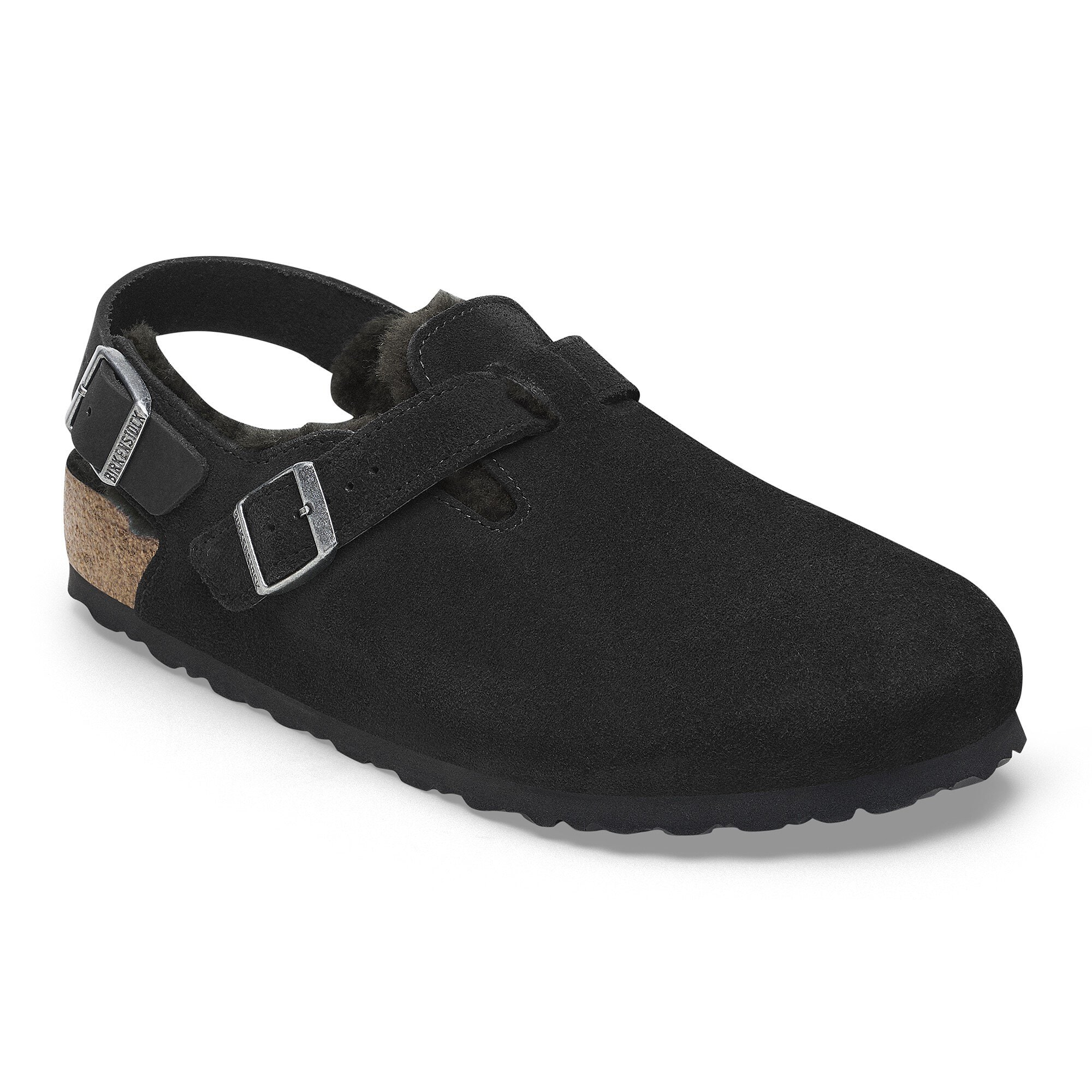 Tokio Shearling Suede Leather in Color Black | BIRKENSTOCK US