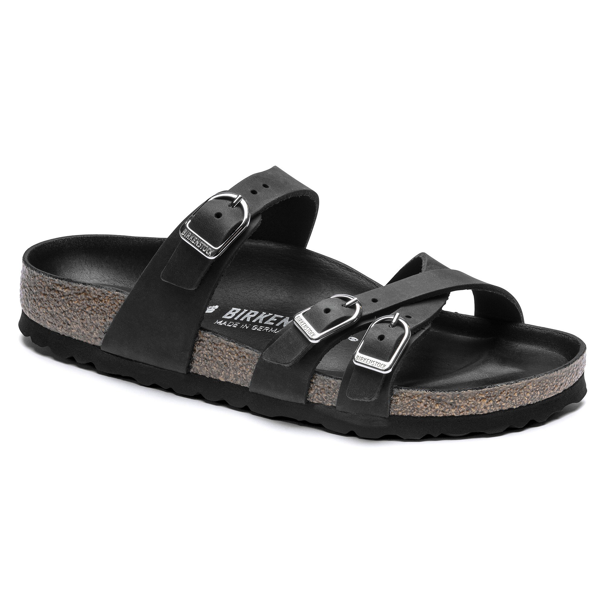 Franca Oiled Leather in Color Black | BIRKENSTOCK US