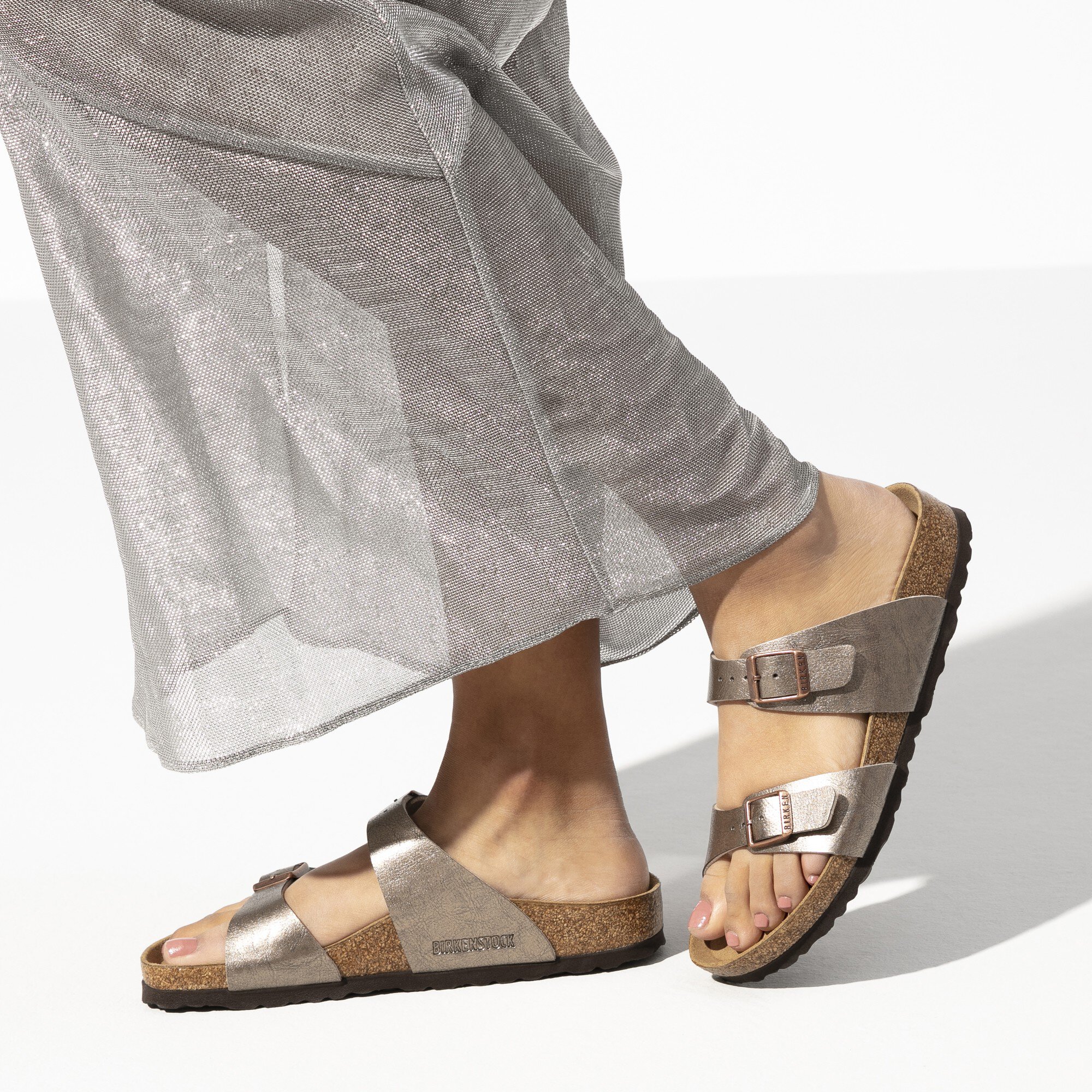 Женские сандалии Birkenstock Sydney Birko-Flor, цвет: Серо-коричневый — фото 8