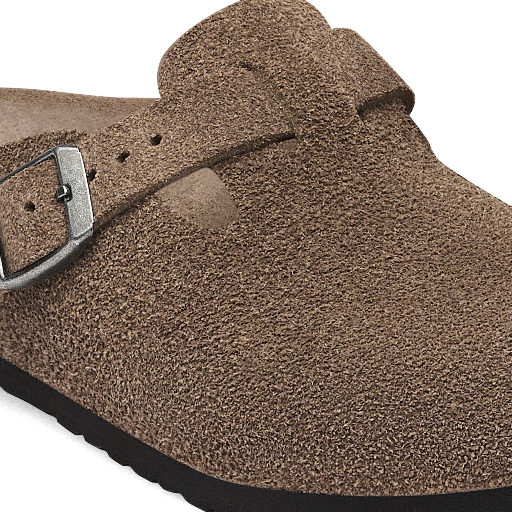 Детские сабо Birkenstock Boston Kids Suede Leather, цвет: Серый — фото 4