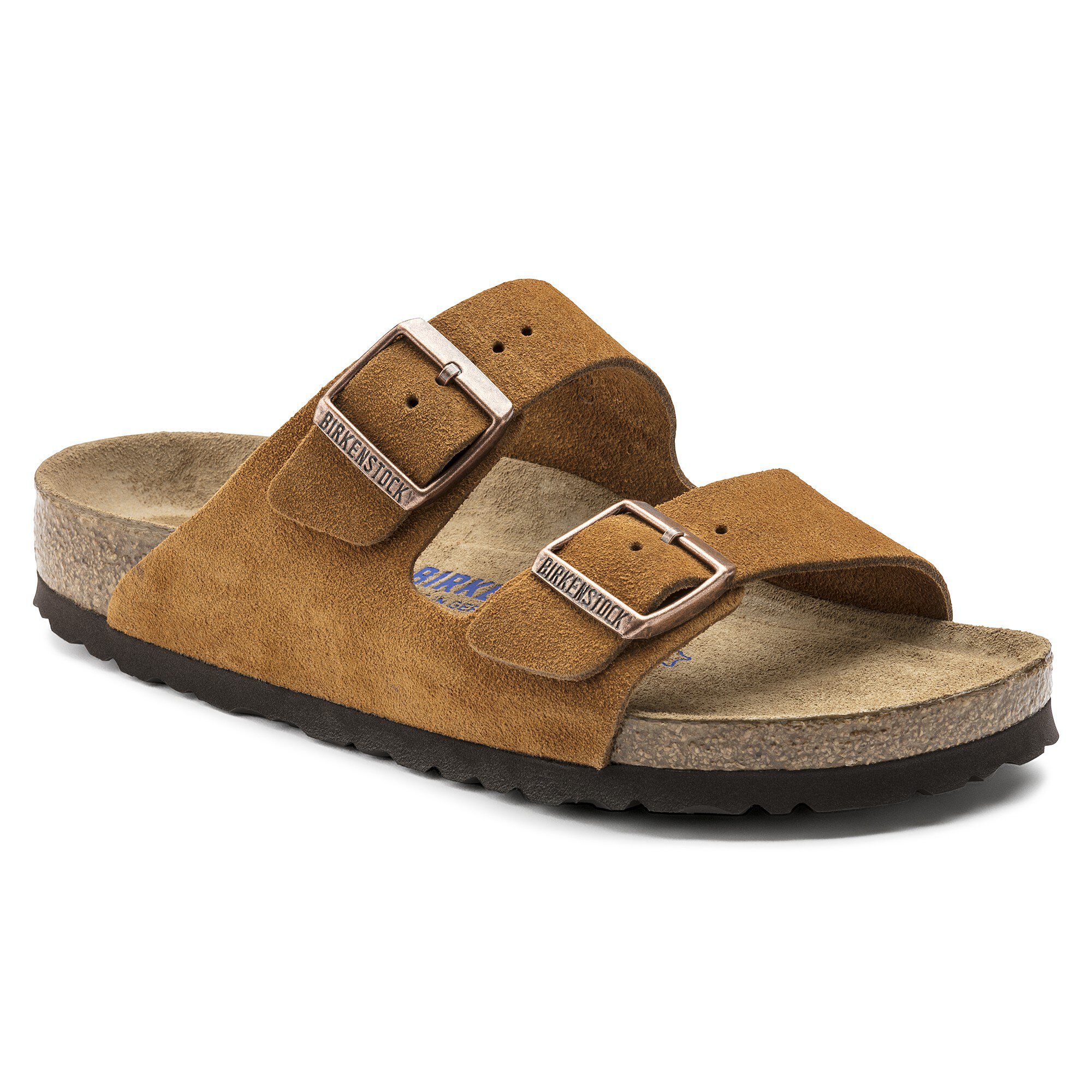 Arizona Soft Footbed Suede Leather in Color Mink | BIRKENSTOCK US