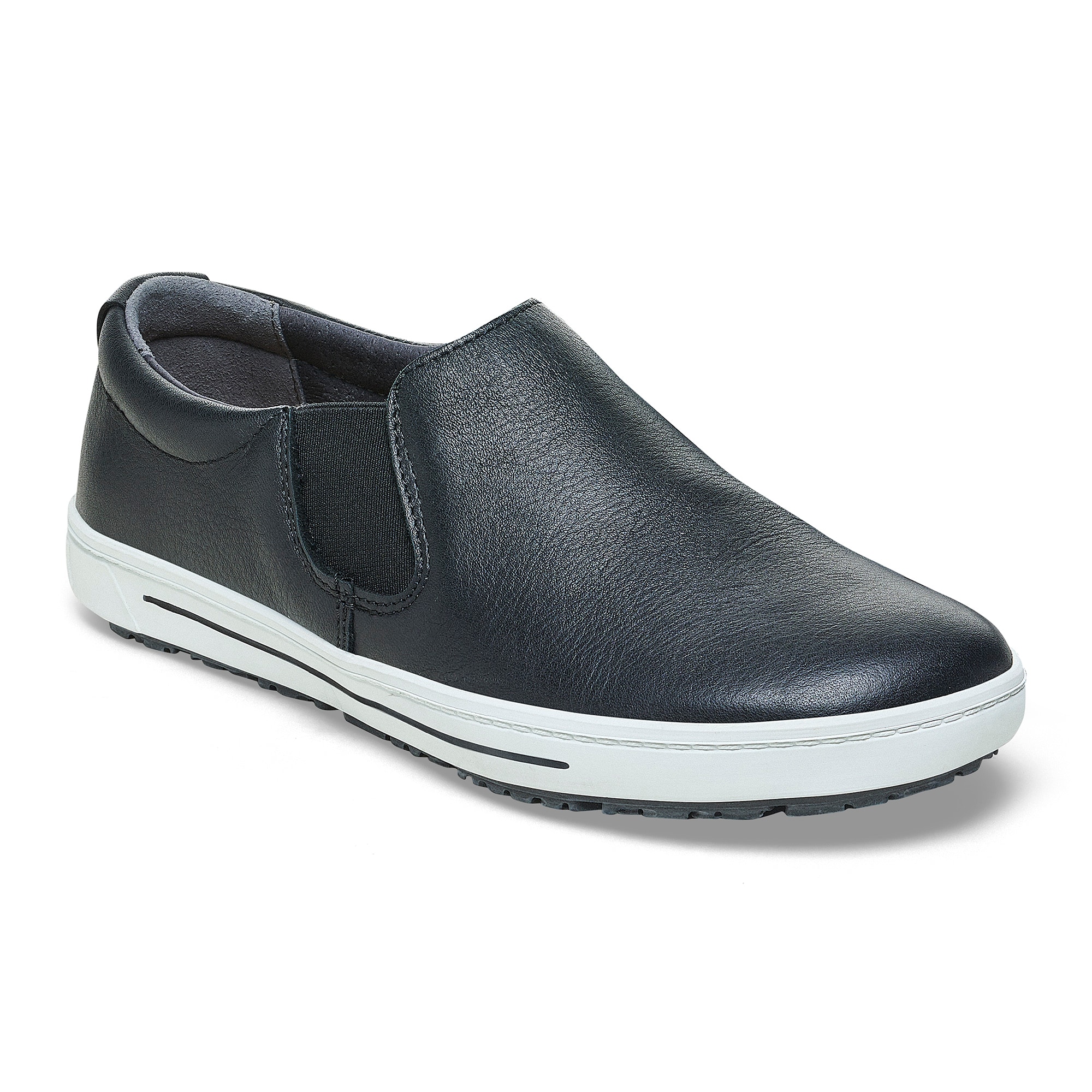 Тапочки Birkenstock QO 400 Natural Leather, цвет: Чёрный