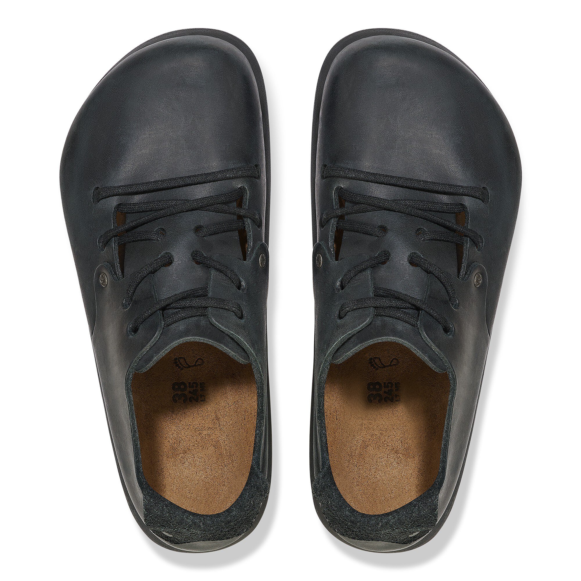 Туфли Birkenstock Montana Natural Leather Oiled, цвет: Чёрный — фото 2