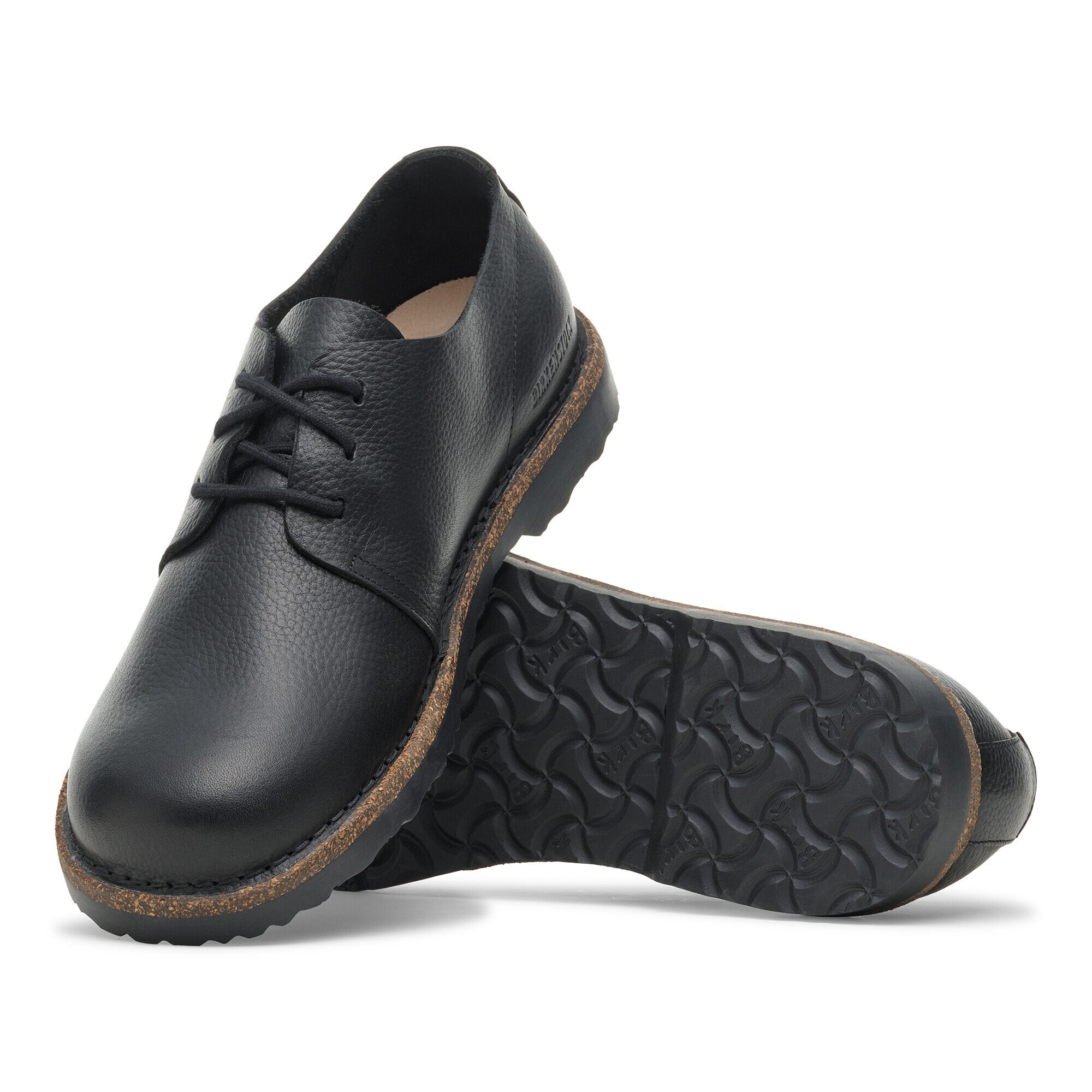 Туфли Birkenstock Uppsala Low Natural Leather, цвет: Чёрный — фото 9