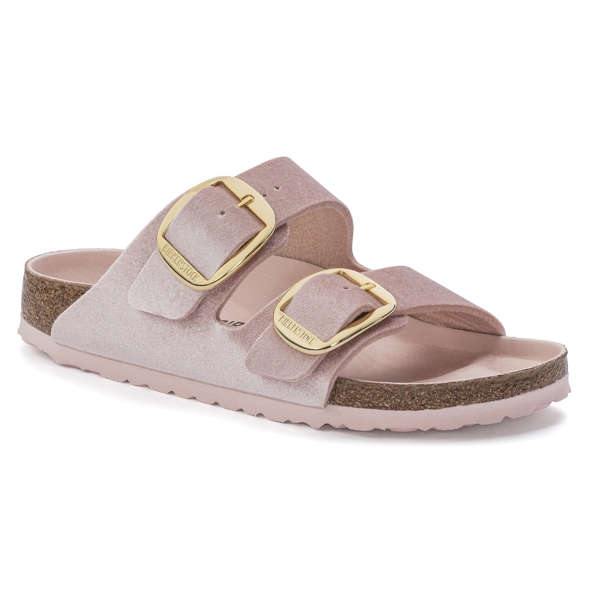 Arizona Big Buckle Velvet Light Rose | BIRKENSTOCK