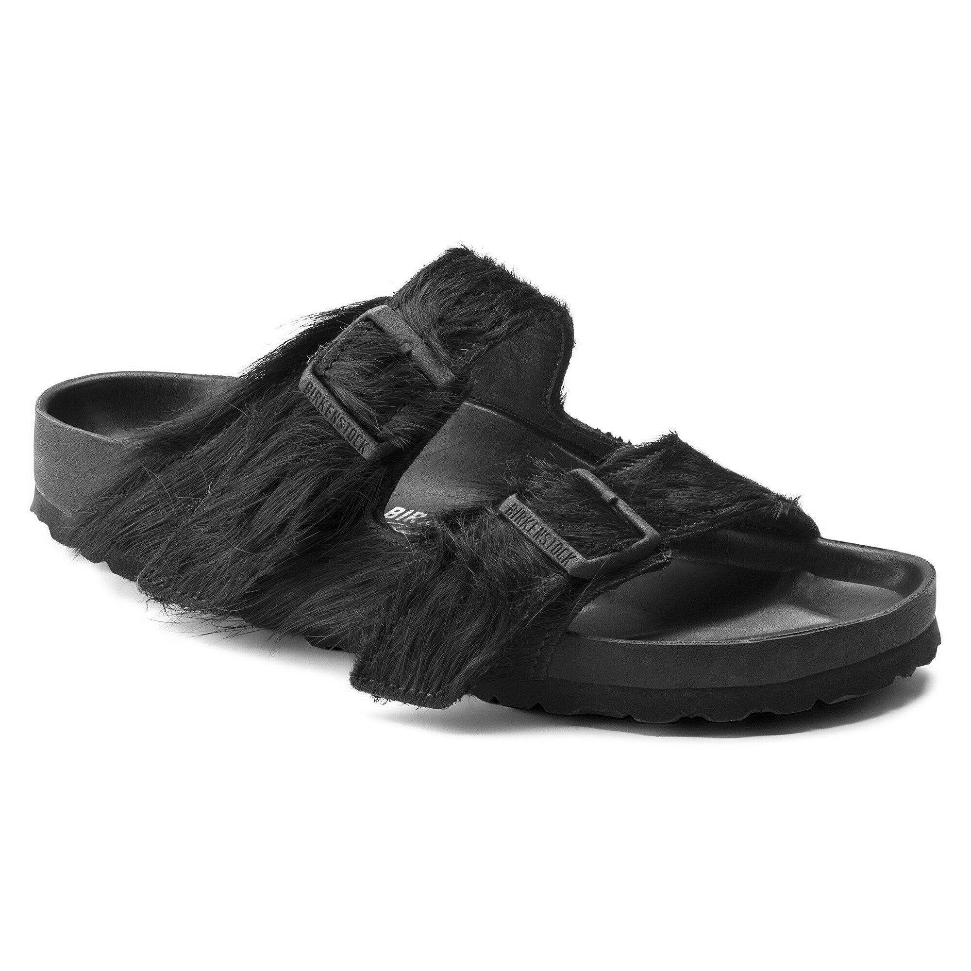Rick Owens Arizona Fell in Longhair Black | BIRKENSTOCK Schweiz