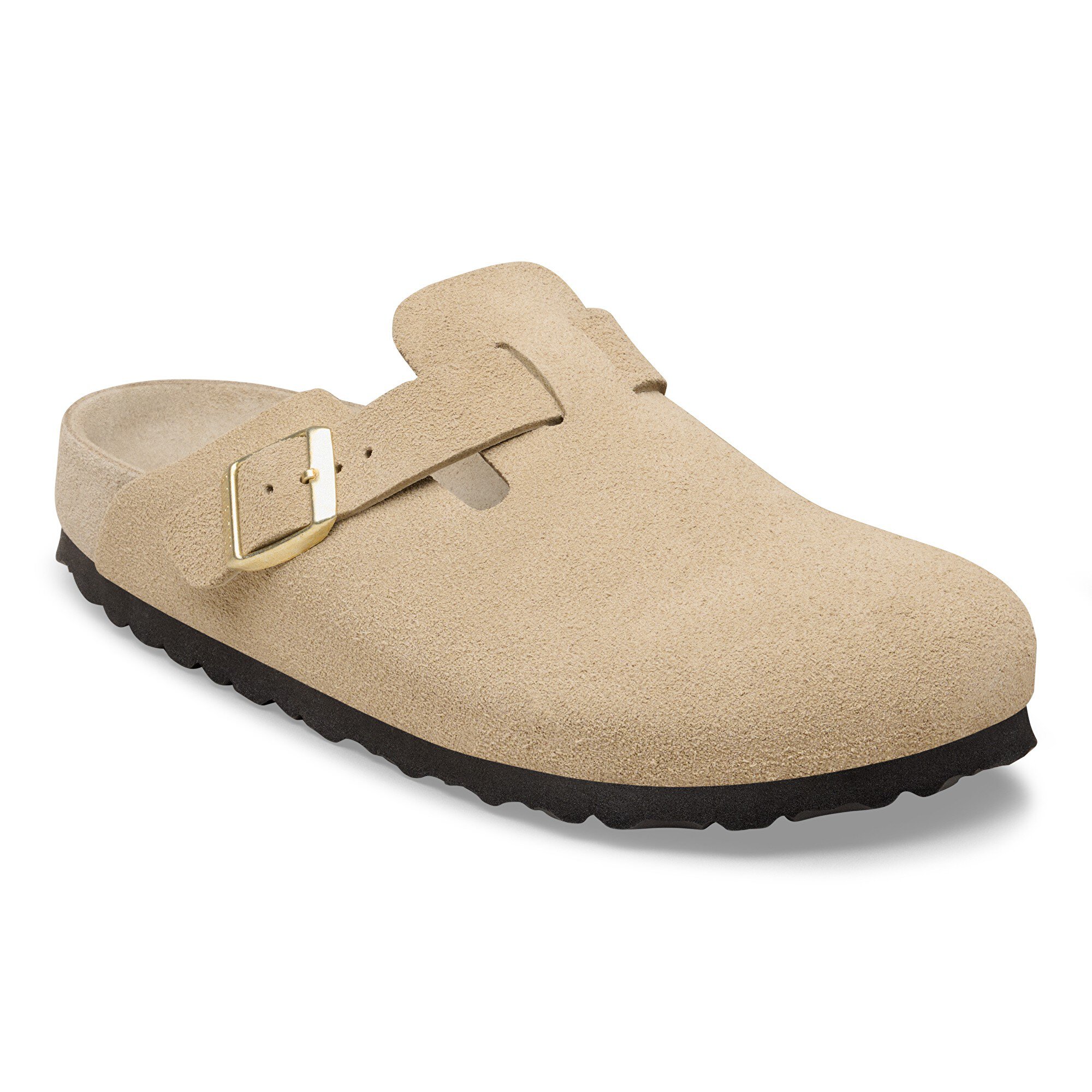 Birkenstock Boston ベージュサンダル 26.5/41 Boston Suede Leather in Color Taupe | BIRKENSTOCK Oman