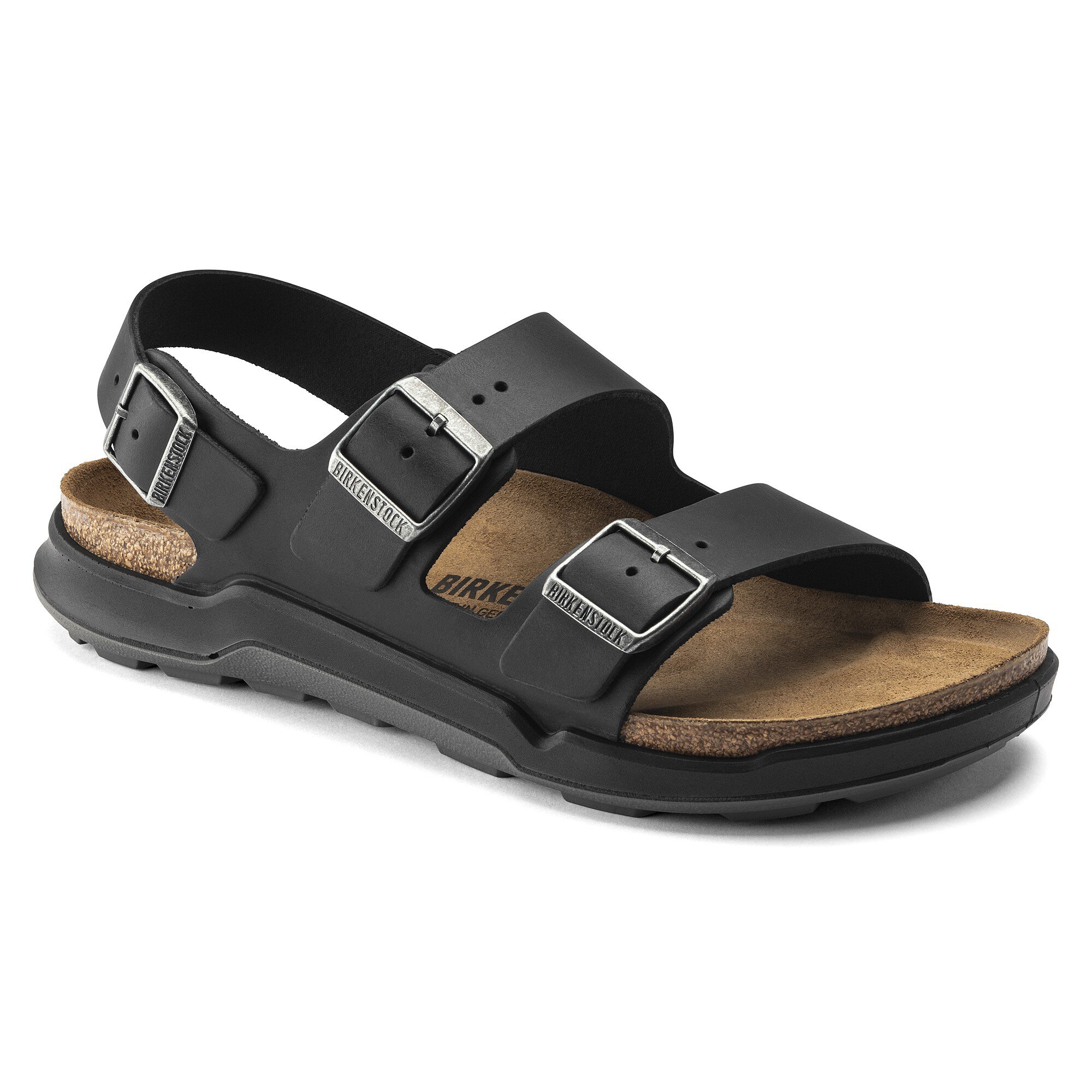 Milano Crosstown Men Waxy Leather in Color Black | BIRKENSTOCK Germany
