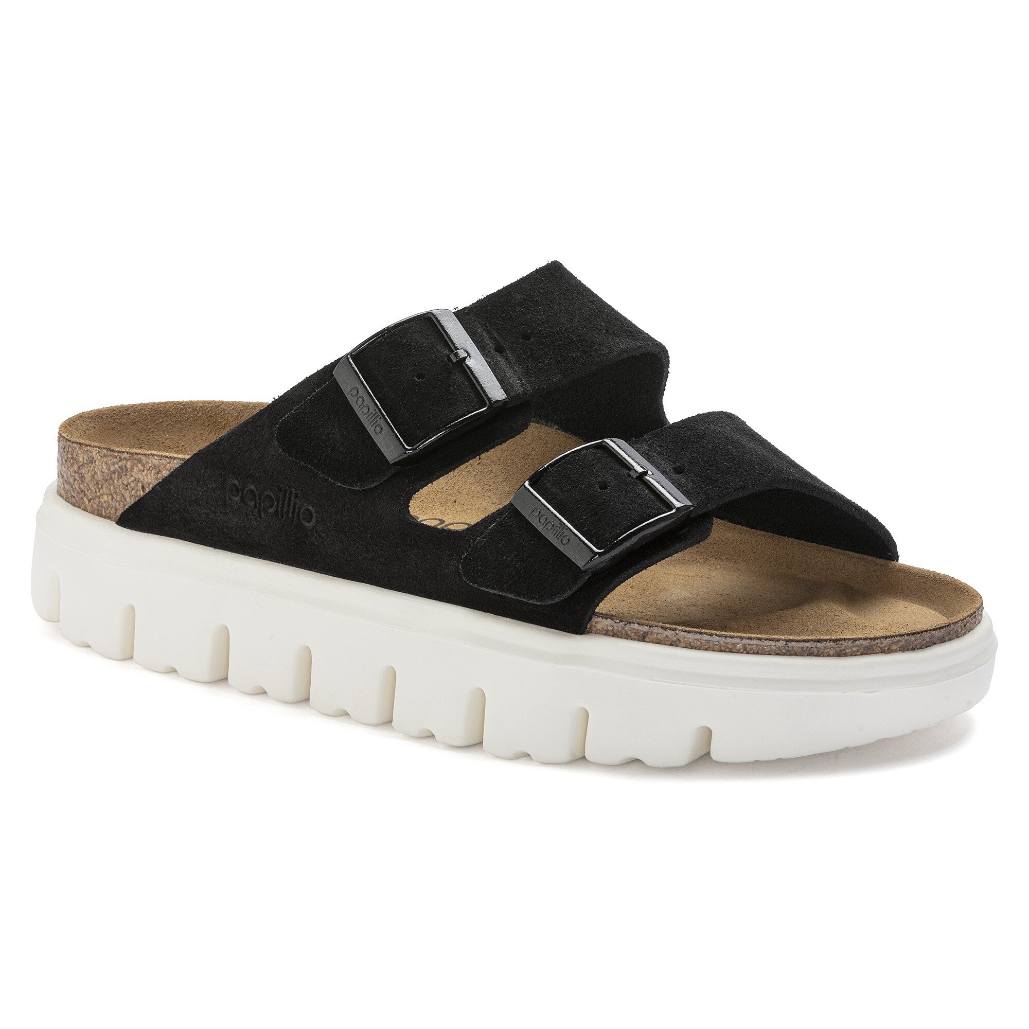 Arizona Chunky Suede Leather in Color Black | BIRKENSTOCK UAE