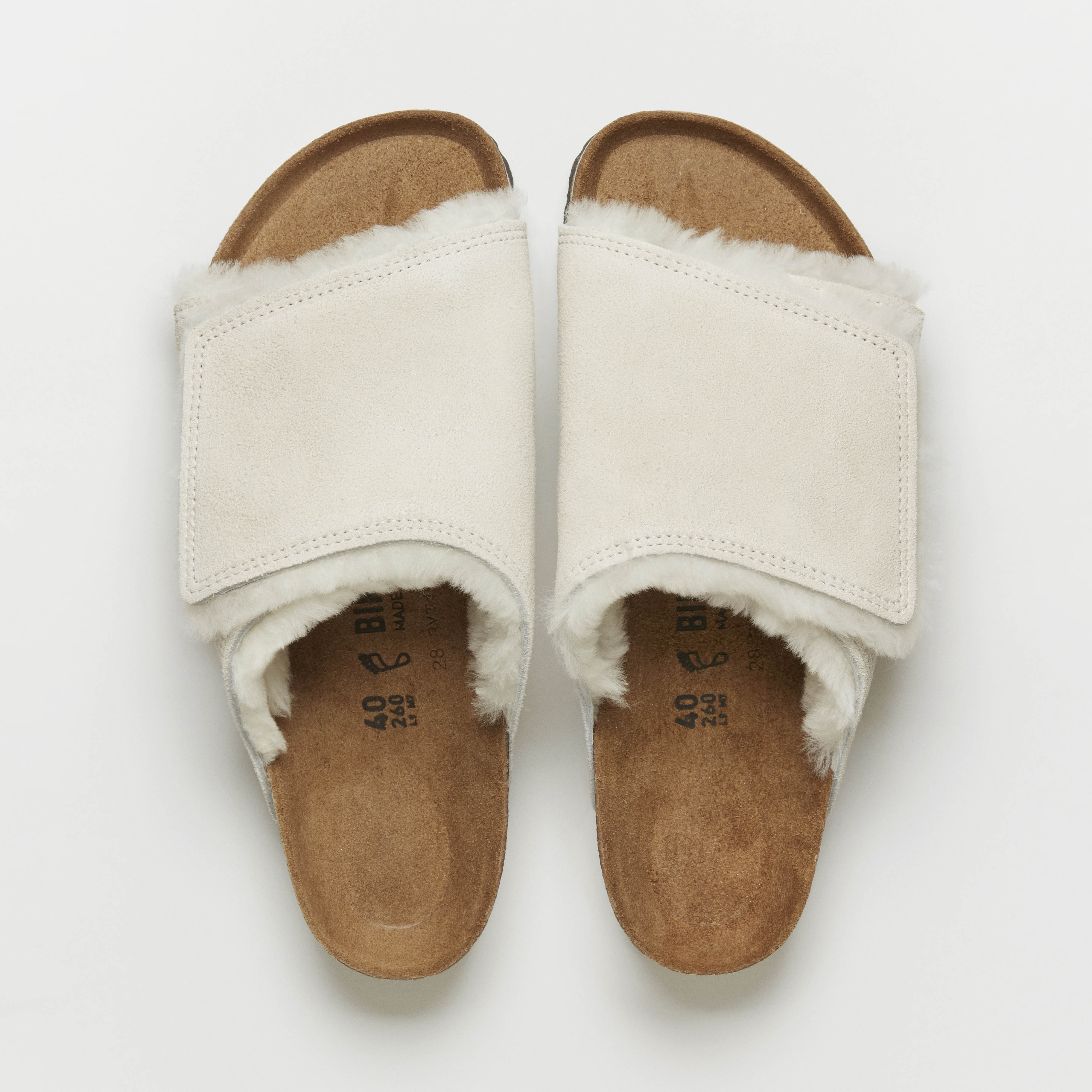 Stüssy Solana Suede Leather in Color Bone | BIRKENSTOCK Bahrain