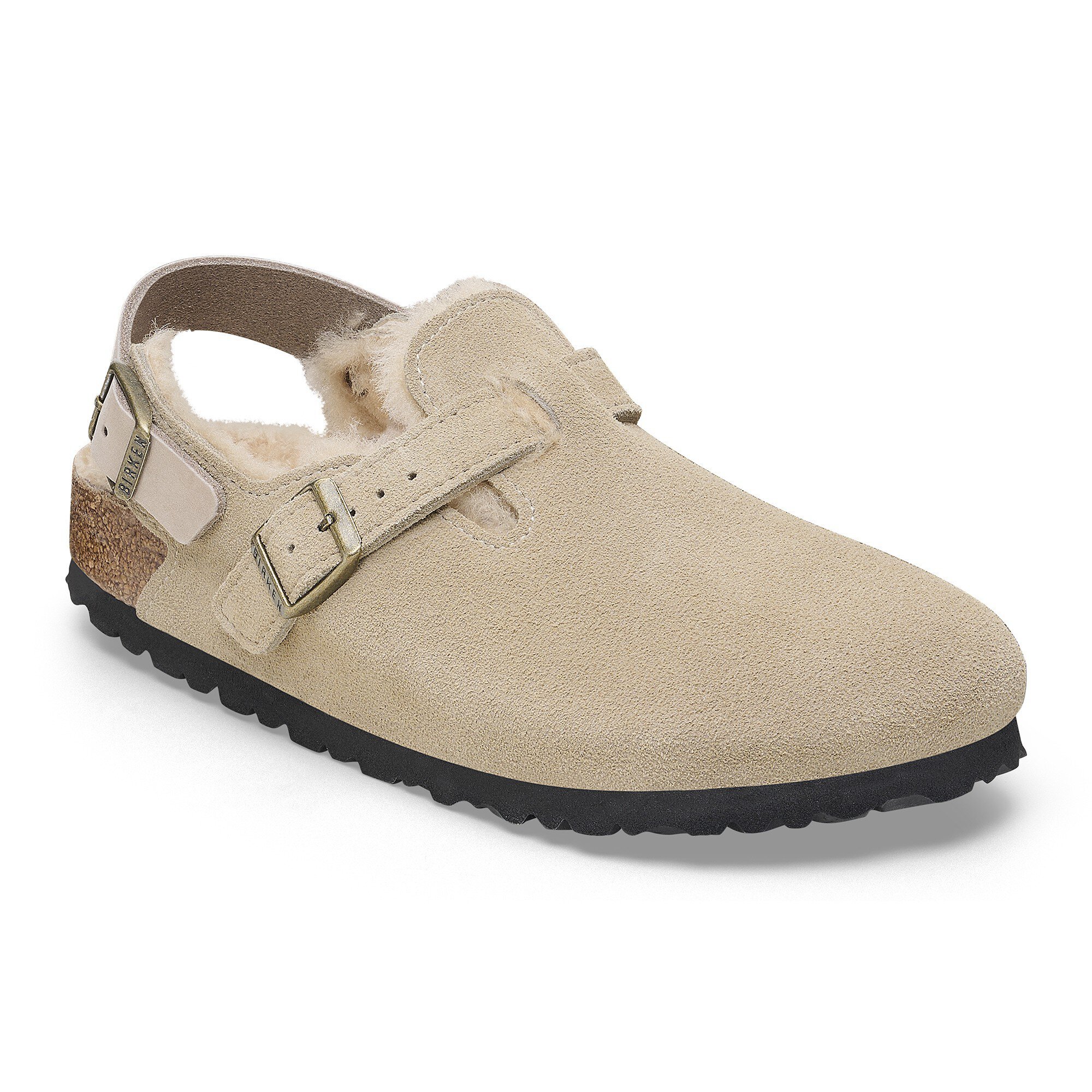 Tokio Shearling Suede Leather in Color Taupe | BIRKENSTOCK UK Tokio Shearling Suede Leather in Color Taupe | BIRKENSTOCK UK