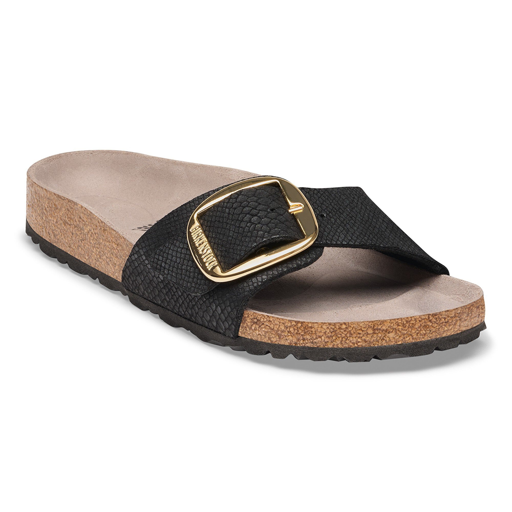 Madrid Big Buckle Synthetik in Color Python Black | BIRKENSTOCK Greece