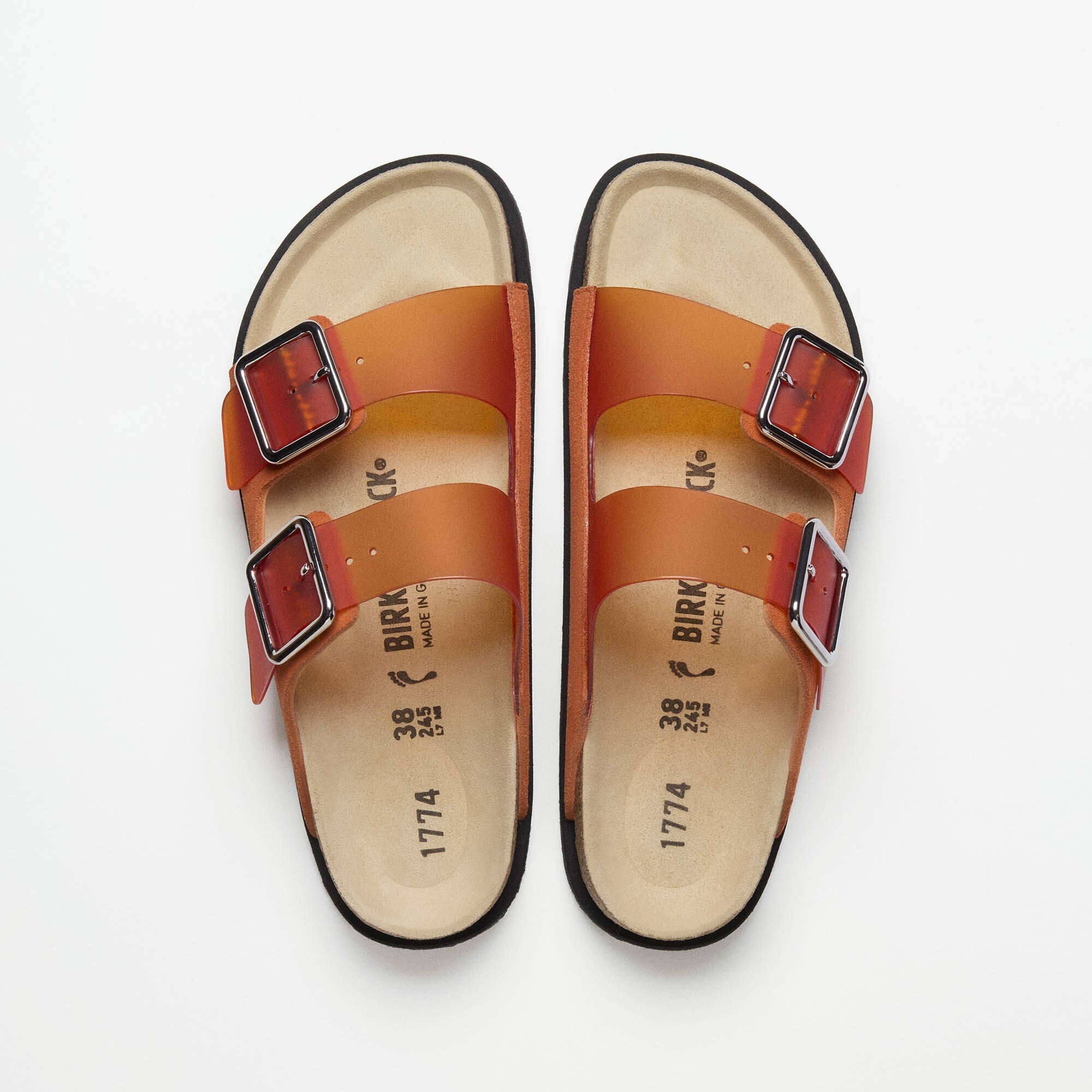 1774 Arizona Milky Synthetik in Color Vibrant Orange | BIRKENSTOCK UAE
