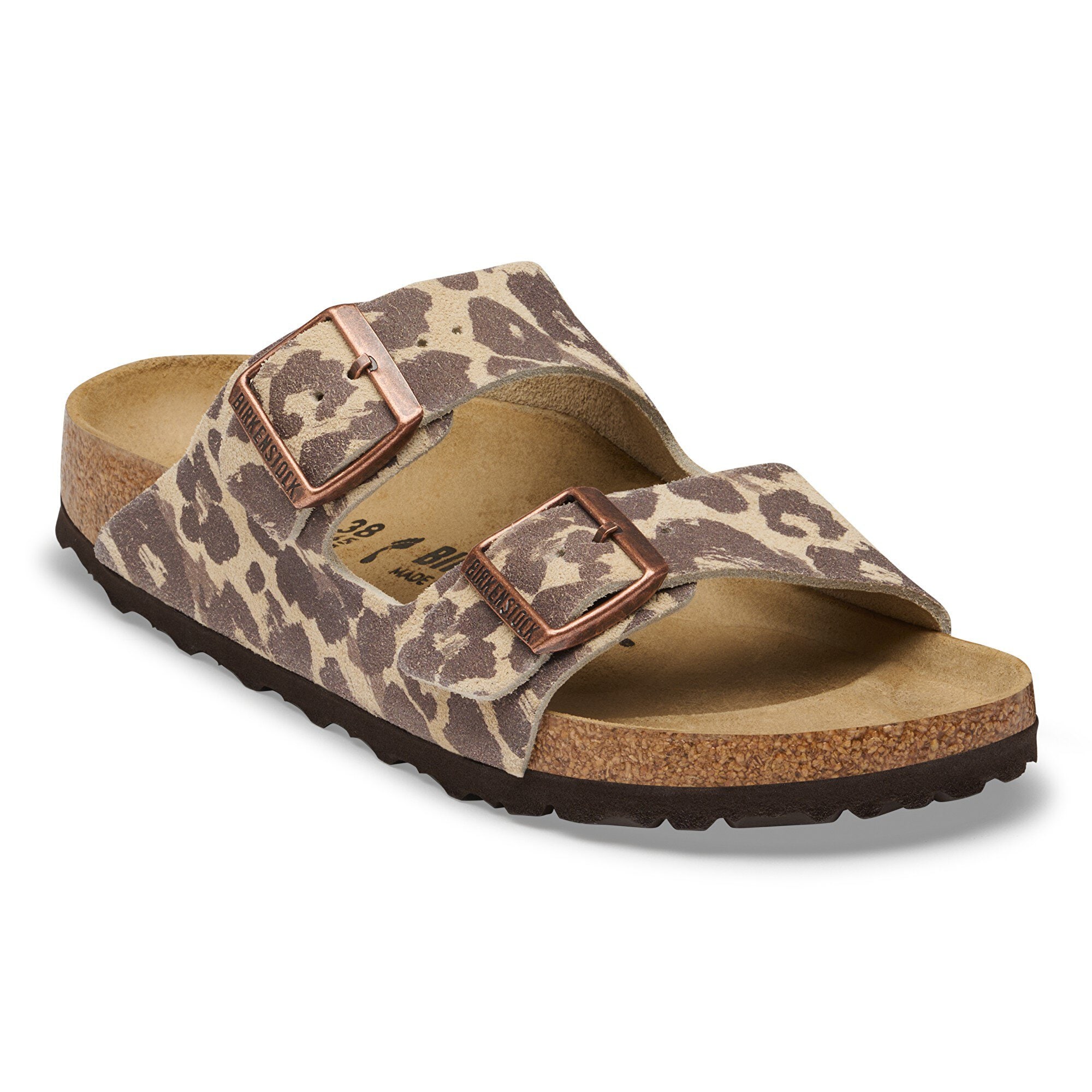 極美品　BIRKENSTOCK レオパード柄 ラメ サンダル 24cm レア Arizona Suede Leather in Color SYN Leo Sandcastle | BIRKENSTOCK