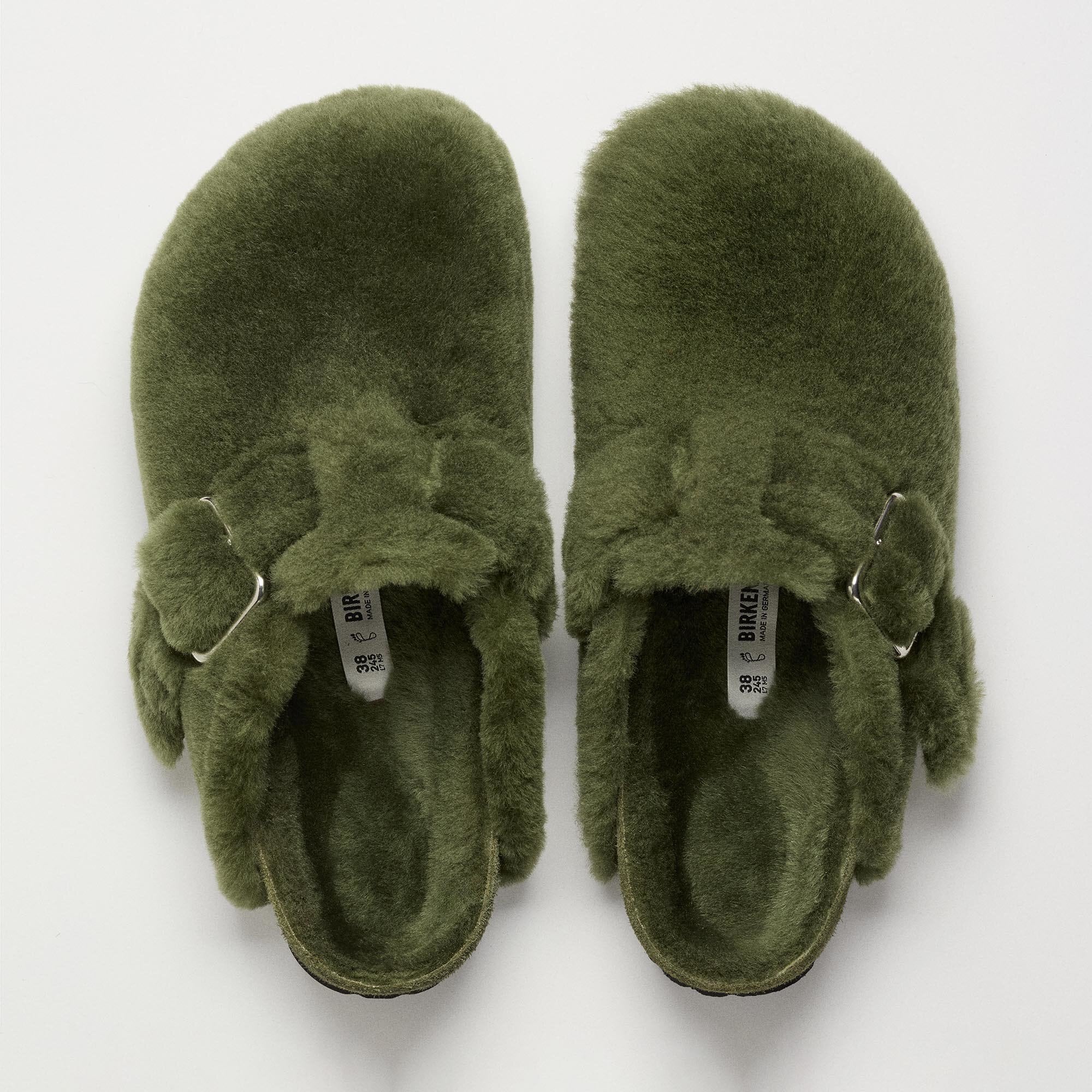 ミント☆BIRKENSTOCK ☆Boston Shearling Boston 1774 Shearling Fur in Color green | BIRKENSTOCK Denmark
