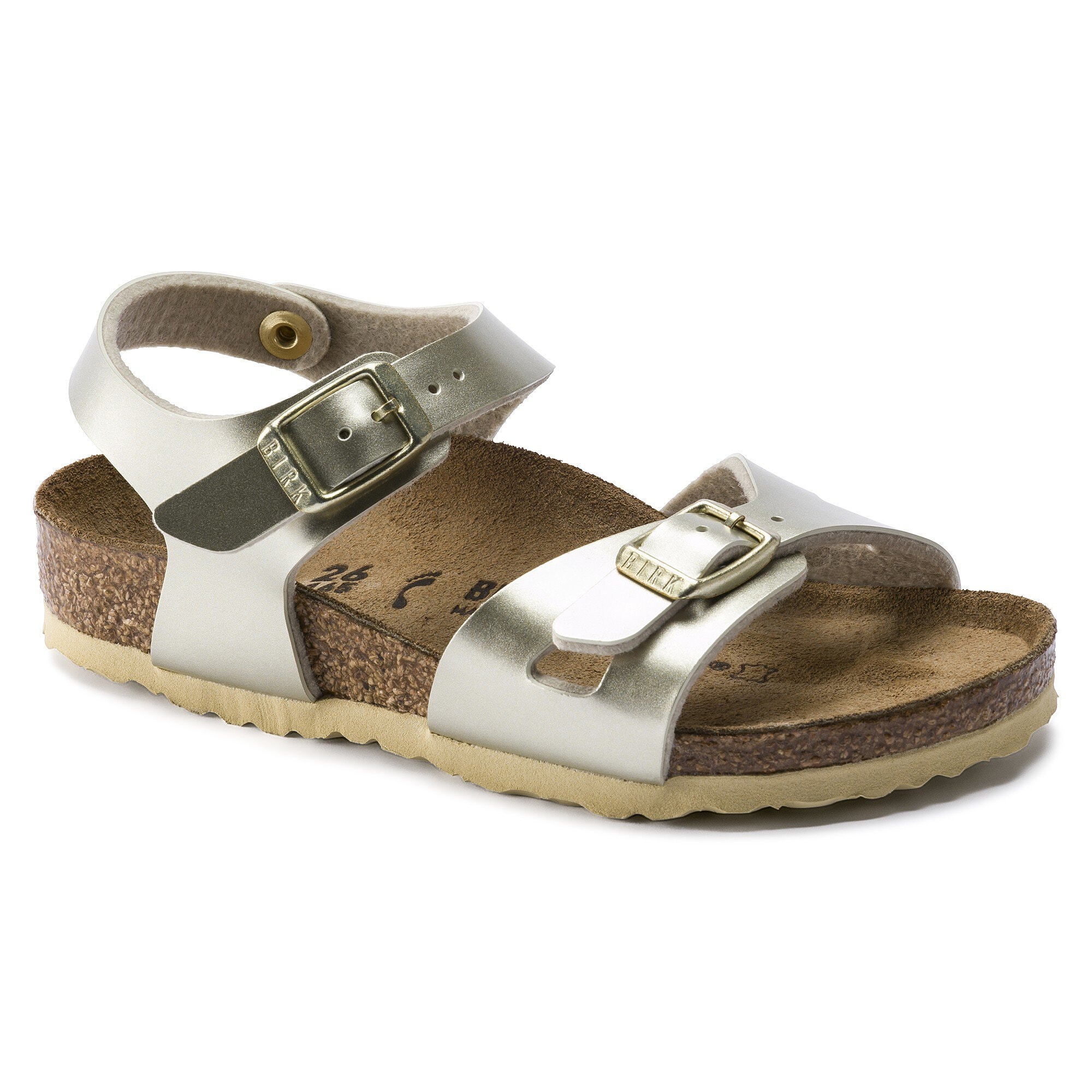 Rio Kids Birko-Flor in Color Electric Metallic Gold | BIRKENSTOCK