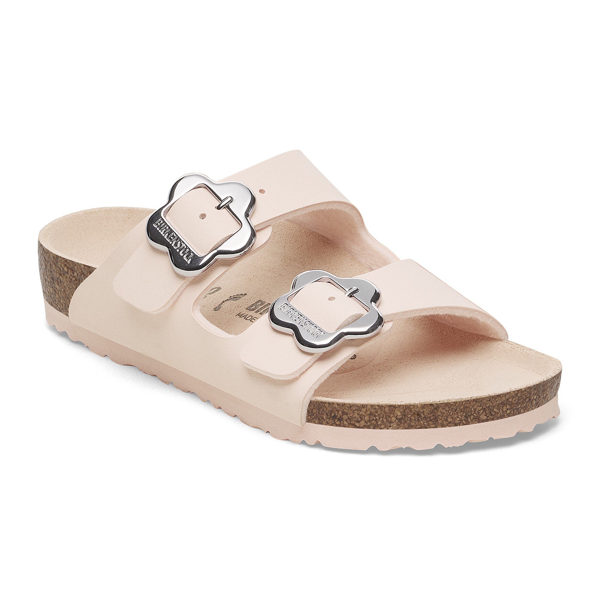 Arizona Flower Buckle Kids Birko-Flor in Color Light Rose
