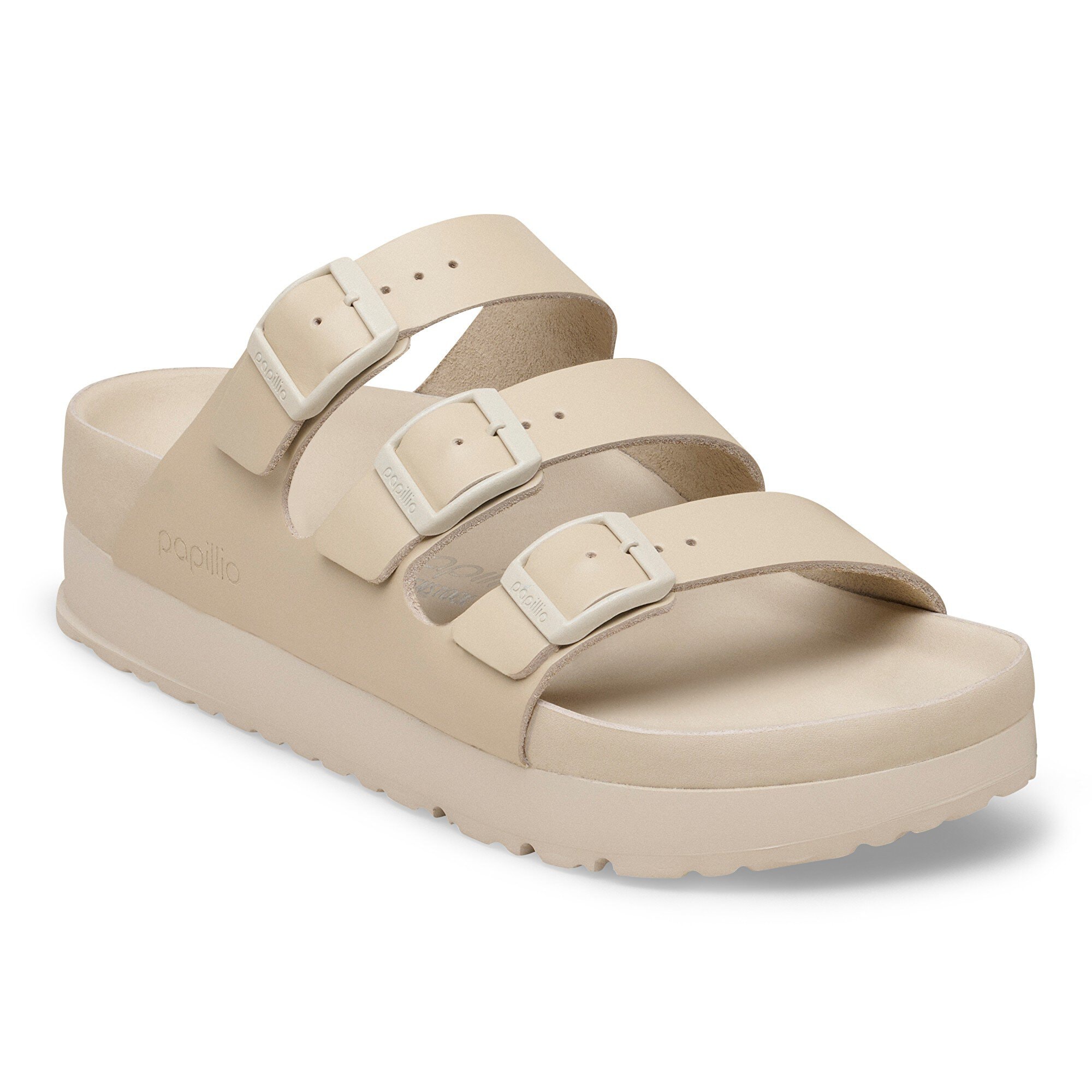 Florida Flex Platform Natural Leather in Color Oyster