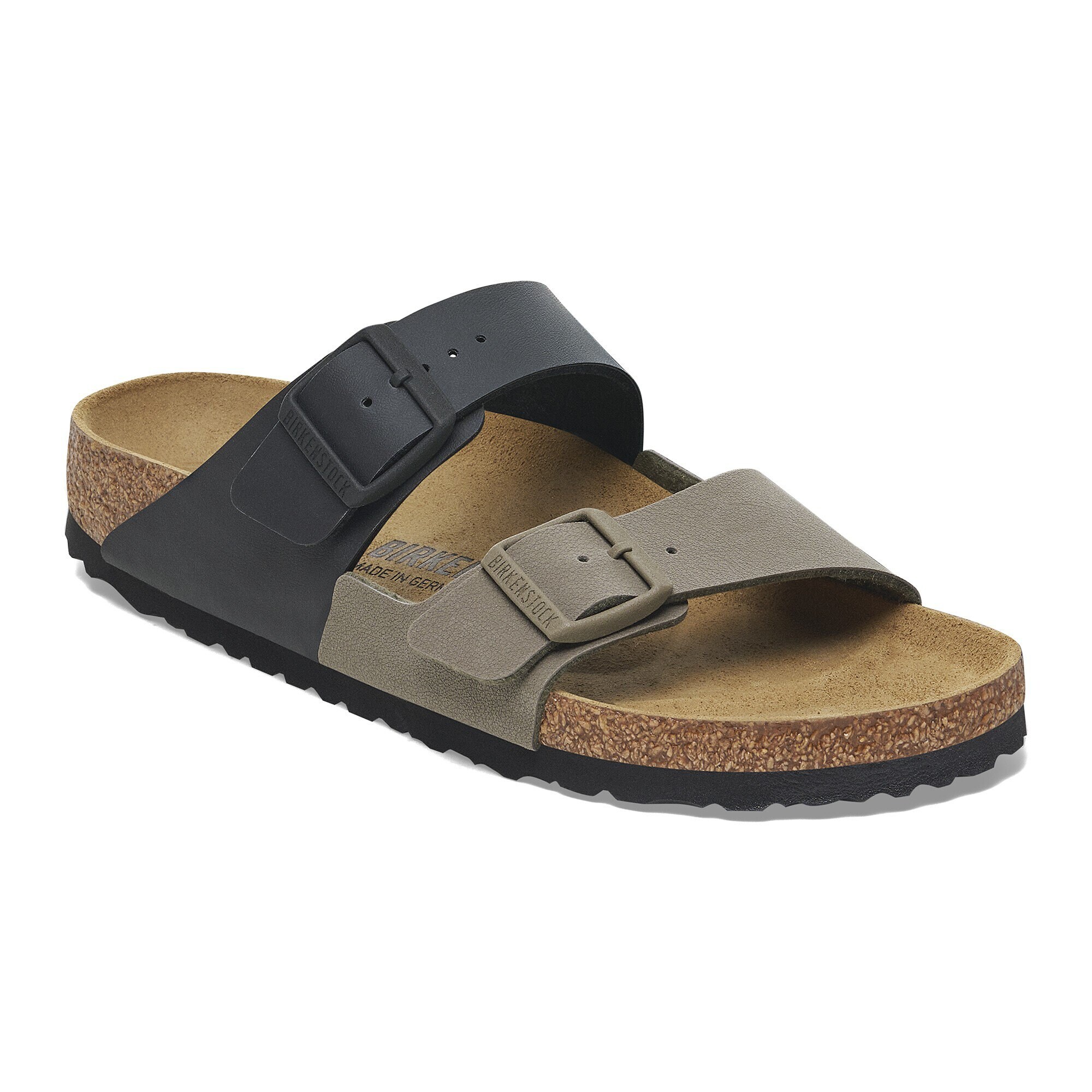 Arizona Split Birko-Flor in Color Black/ Stone | BIRKENSTOCK Oman
