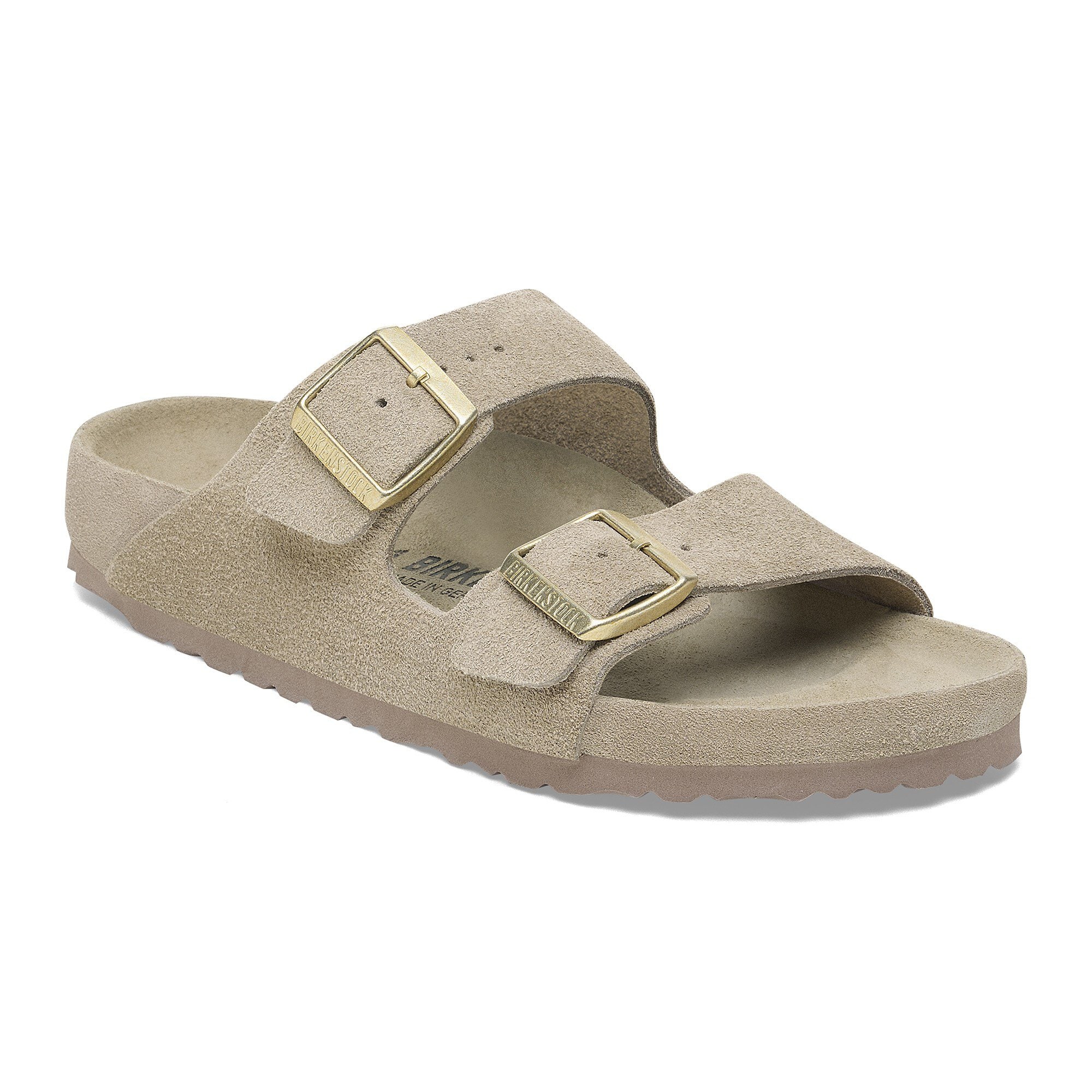 BIRKENSTOCK サンダル スエード ベージュ 41 Arizona Suede Leather in Color Allover Taupe | BIRKENSTOCK Denmark