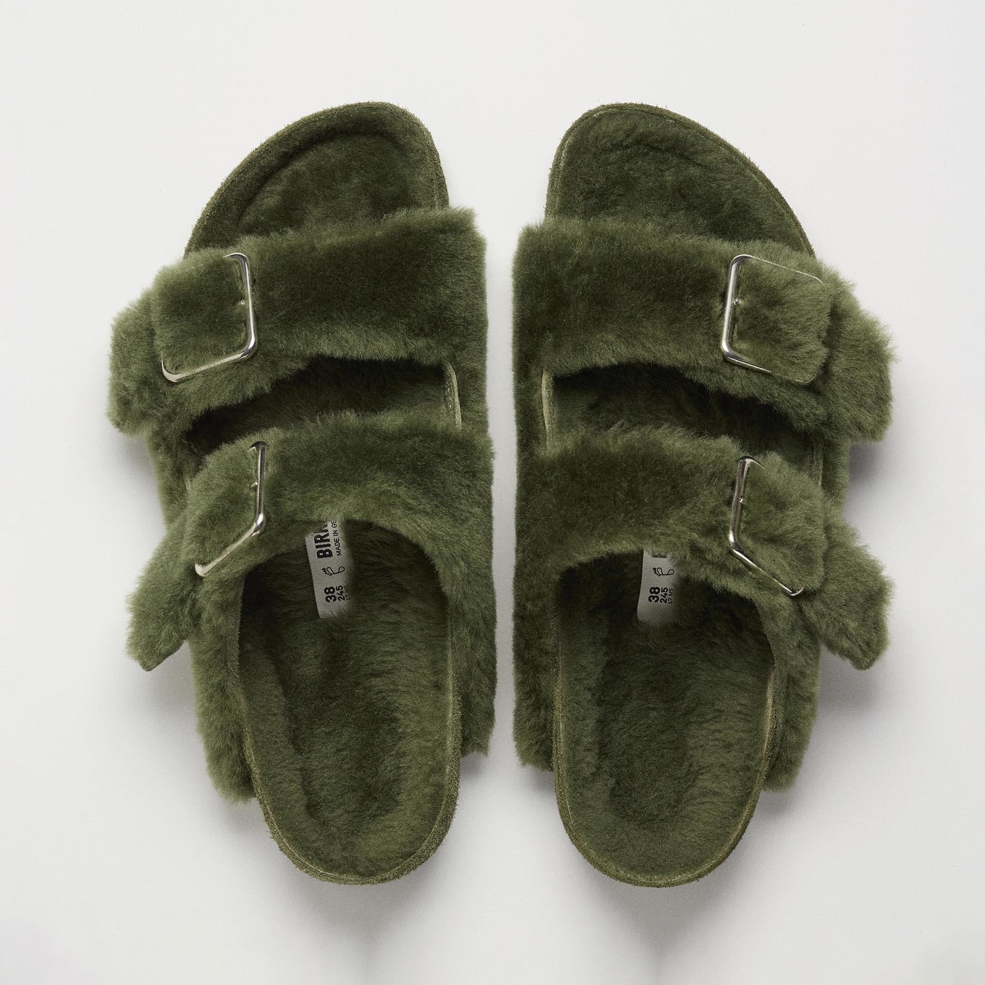 1774 Arizona Shearling Fur in Color green | BIRKENSTOCK Norway