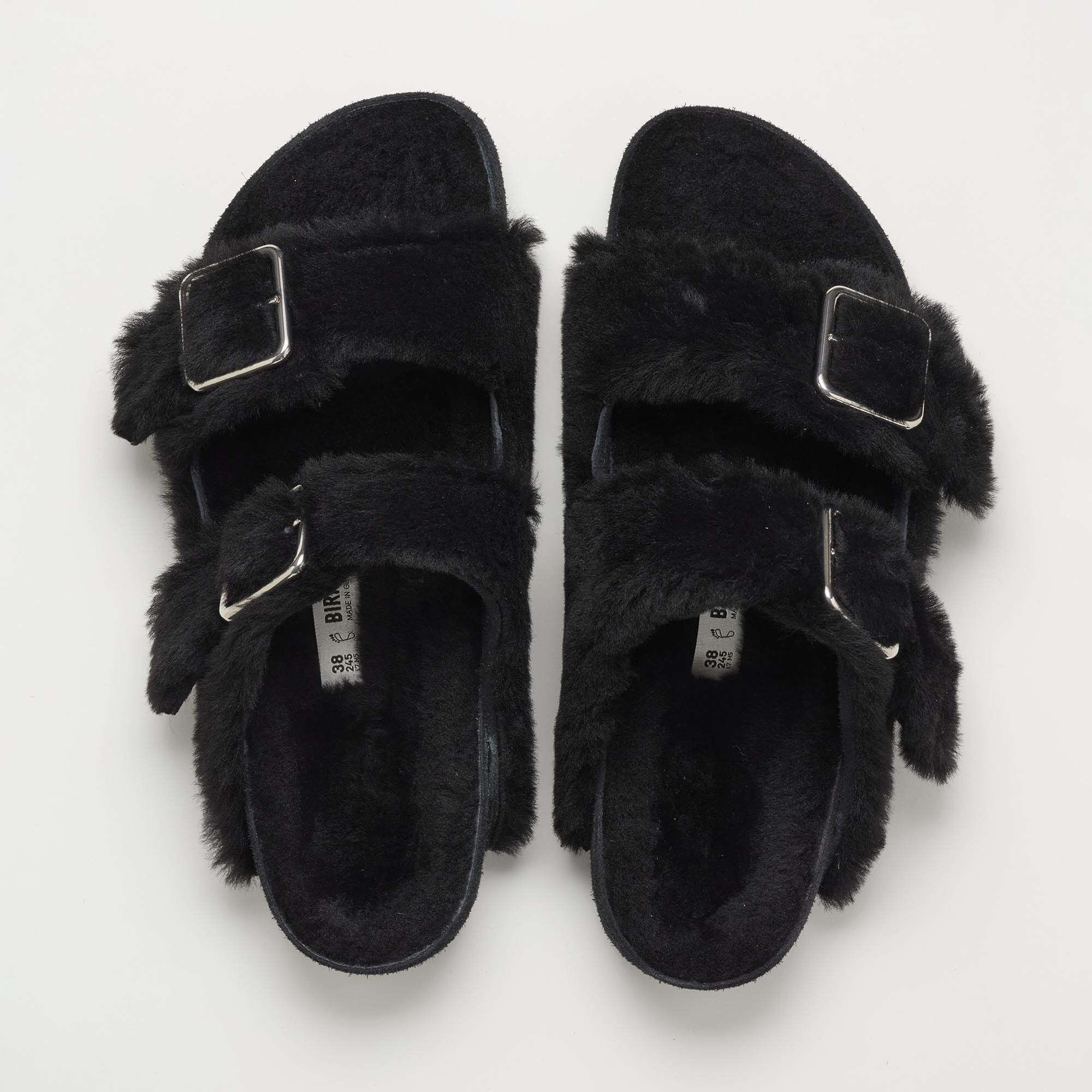 1774 Arizona Shearling Fur in Color Black | BIRKENSTOCK Germany