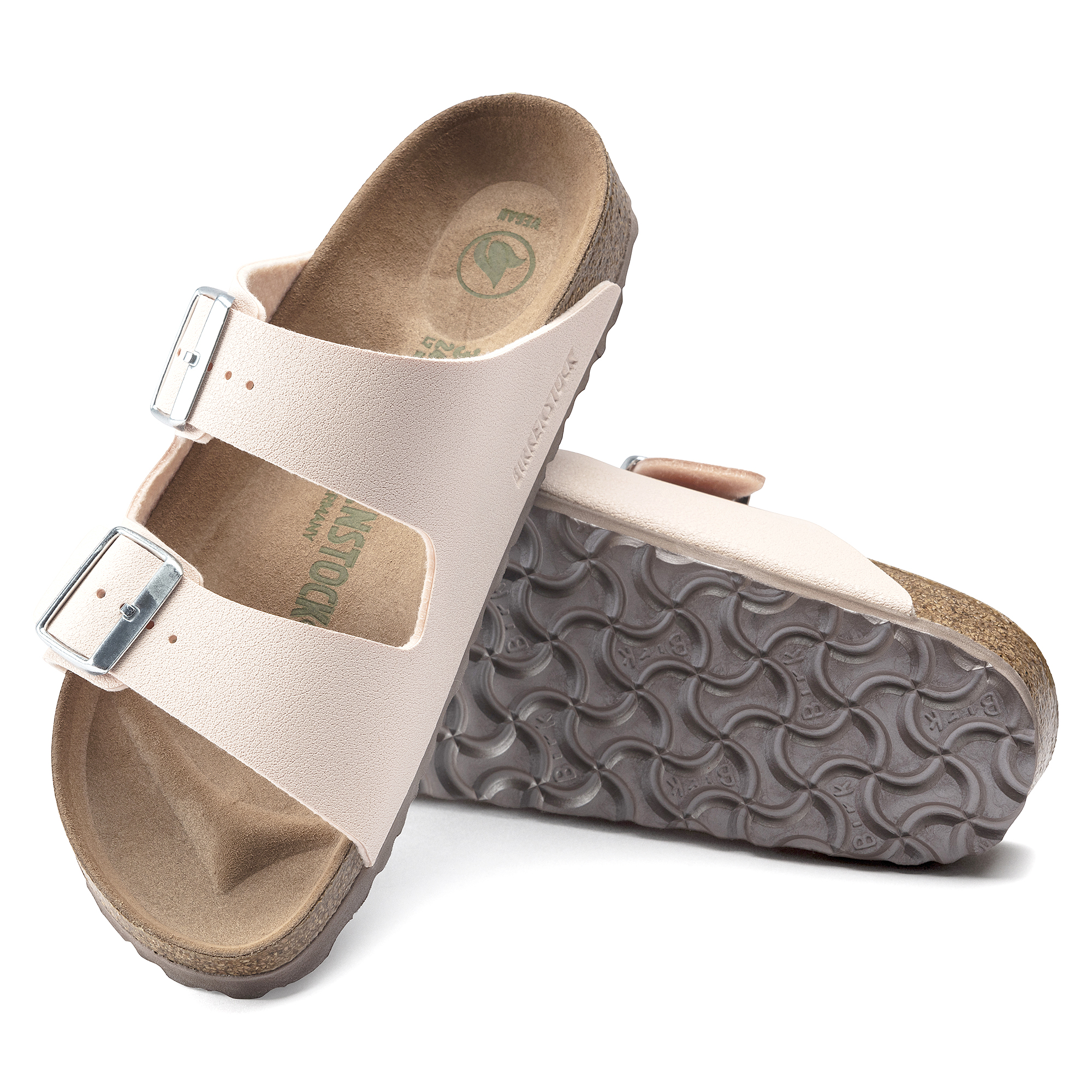 Birkenstock Women's Arizona Shearling Footbed Sandals (Desert Light Rose) - Size 38.0 M