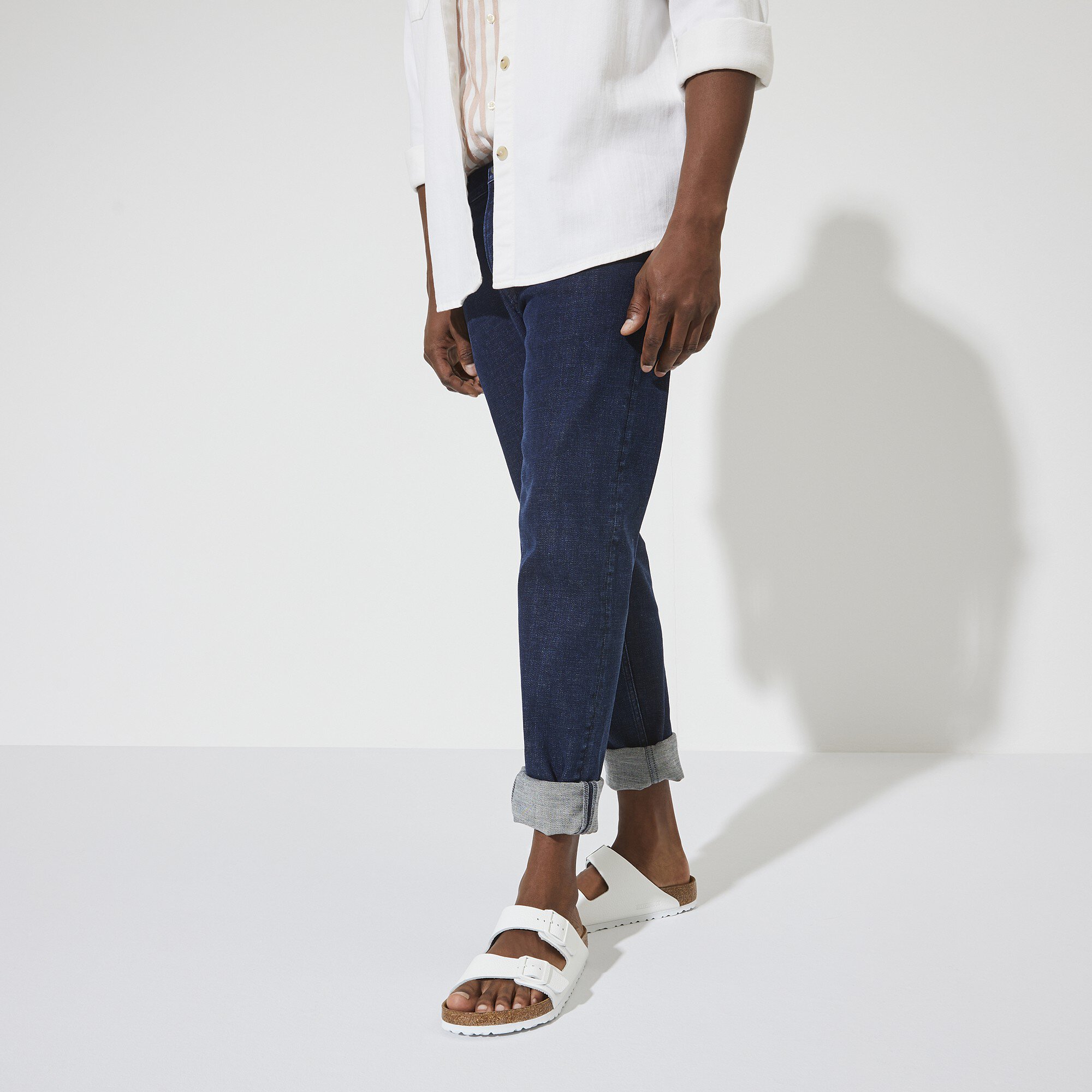 birkenstock white leather arizona soft footbed