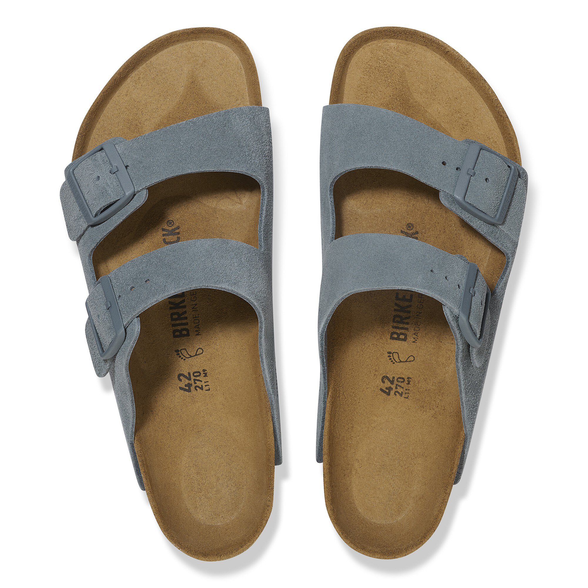 BIRKENSTOCK Arizona BS ベントグレー 42 Arizona Suede Leather Basalt Gray | BIRKENSTOCK