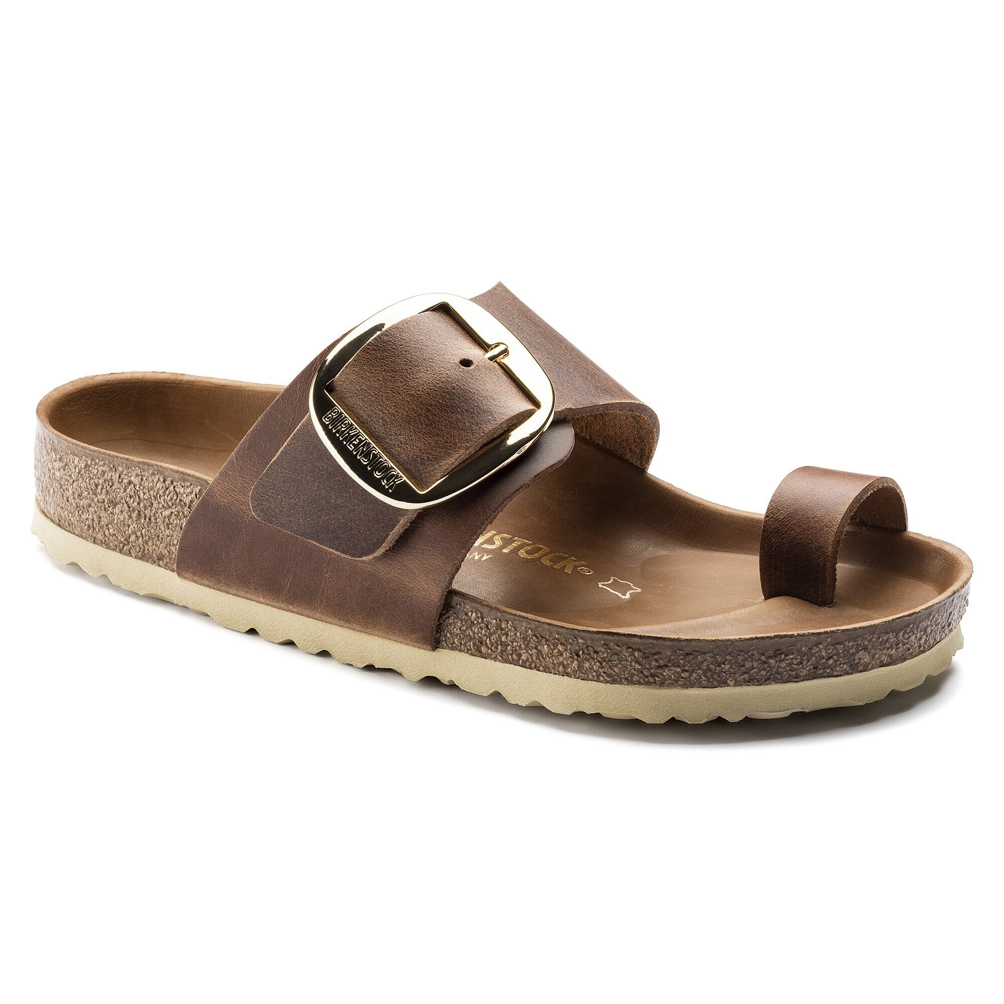 Miramar Big Buckle Oiled Leather Cognac 