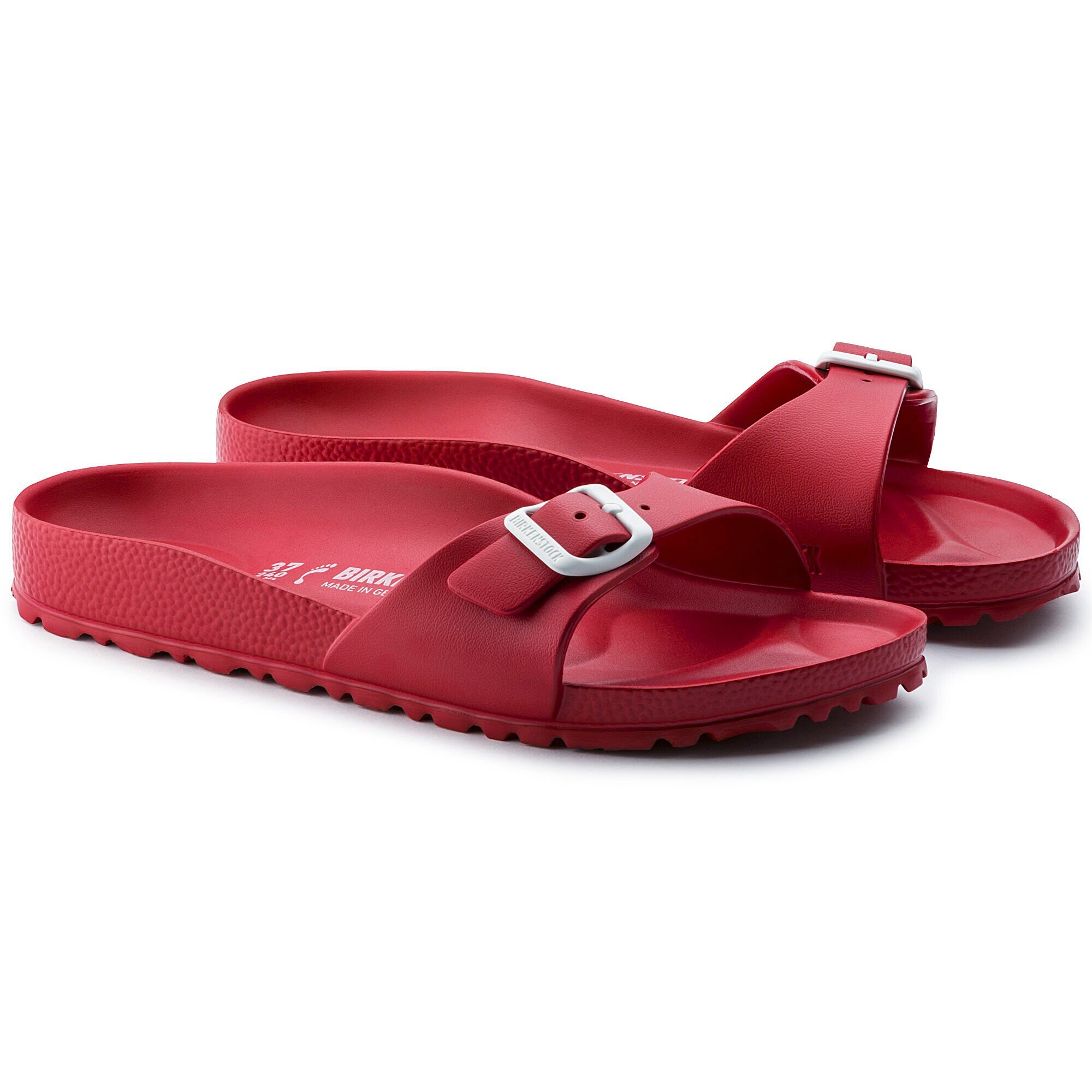 red birkenstocks women's