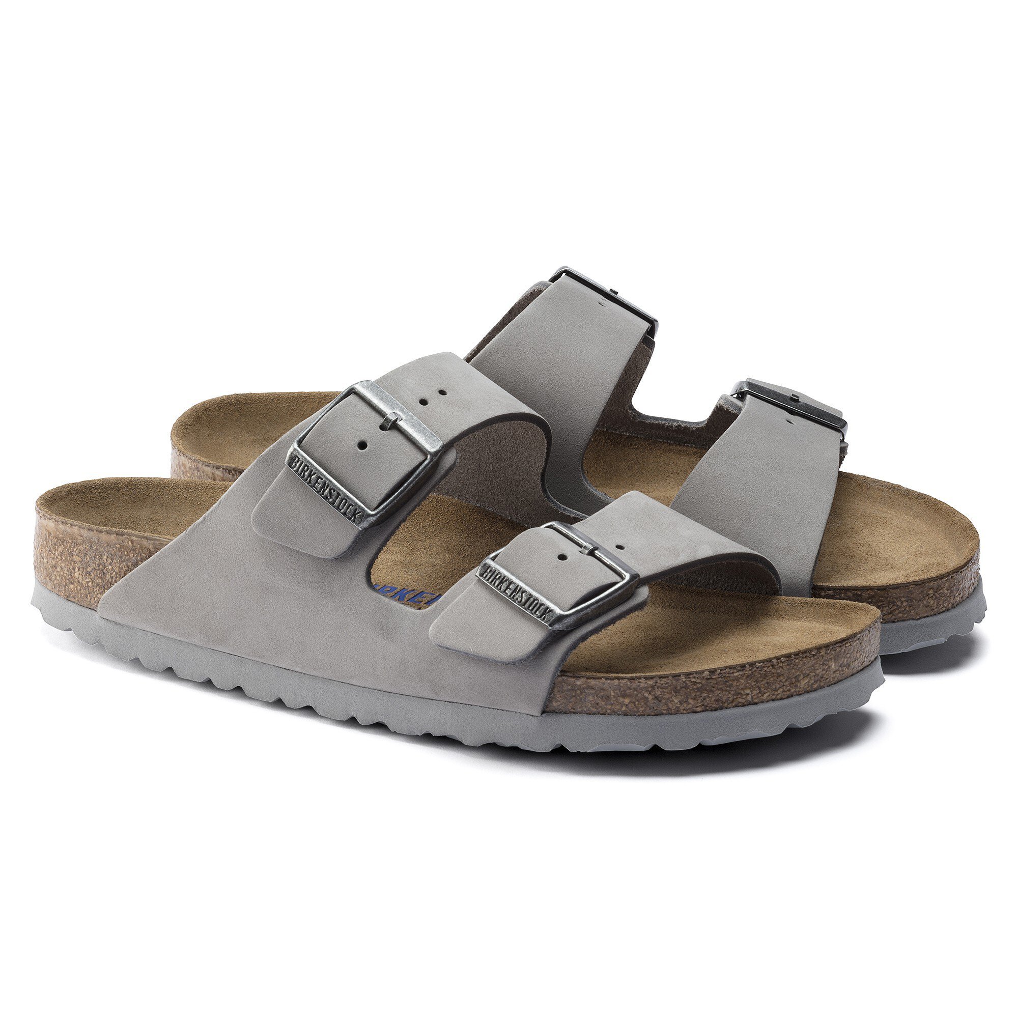 Slovenien ecstasy vinter Arizona Soft Footbed Nubuck Leather Dove Gray | BIRKENSTOCK