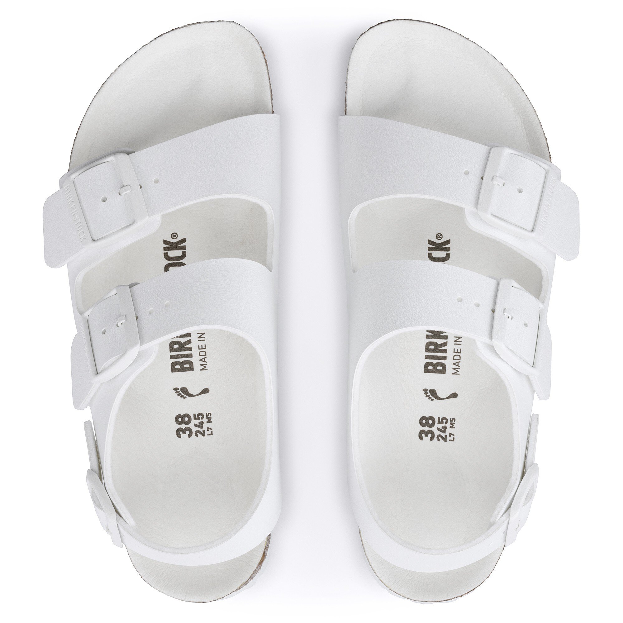 Milano BS Birko Flor Triples White BIRKENSTOCK