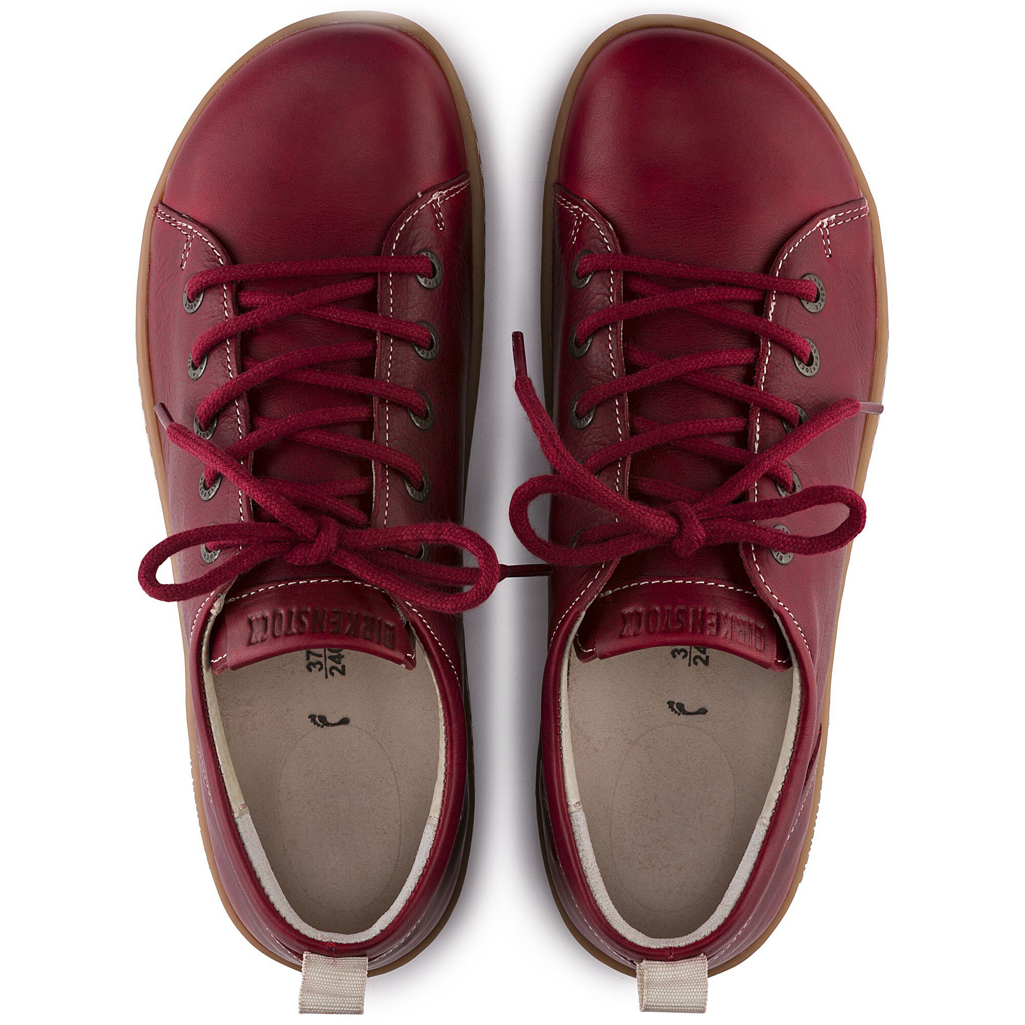 islay natural leather dark red shop online at birkenstock