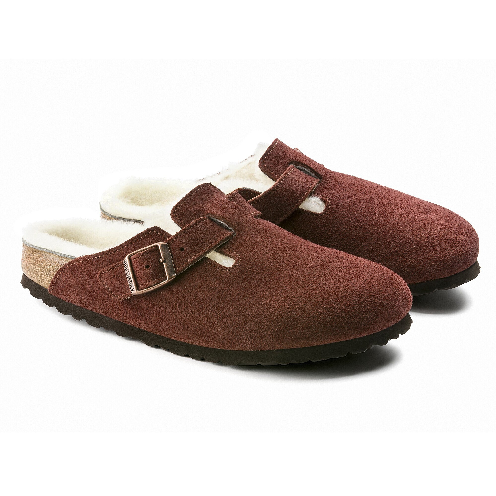 birkenstock boston shearling port