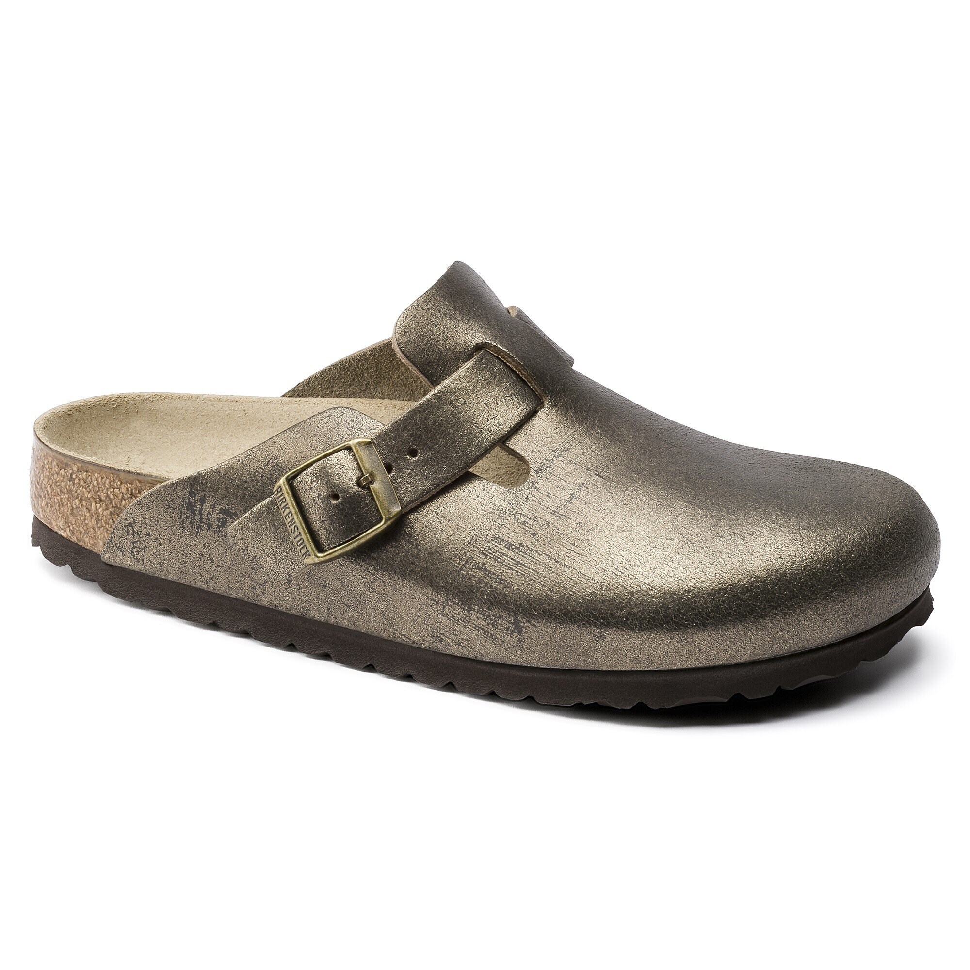 Boston Suede Leather ウォッシュドメタリックアンティークゴールド