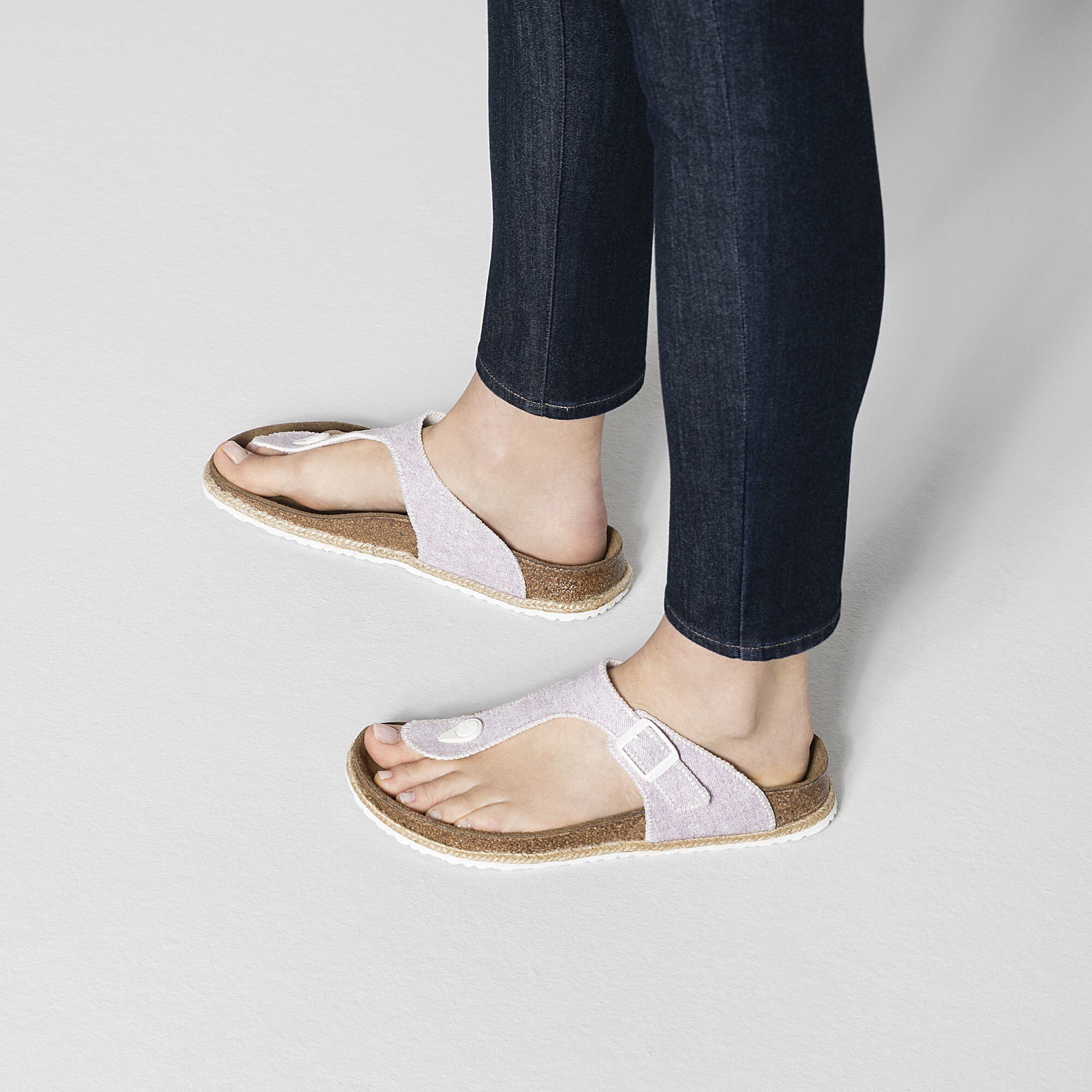 light purple birkenstocks