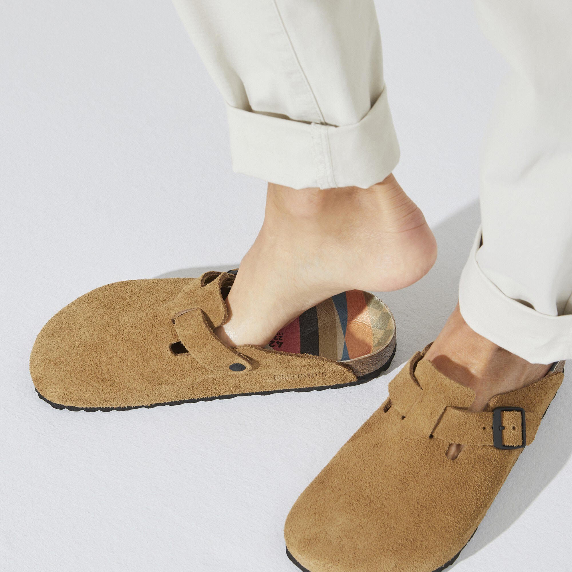 ブランド！ドイツ製 BIRKENSTOCK BOSTON ブラック スエード