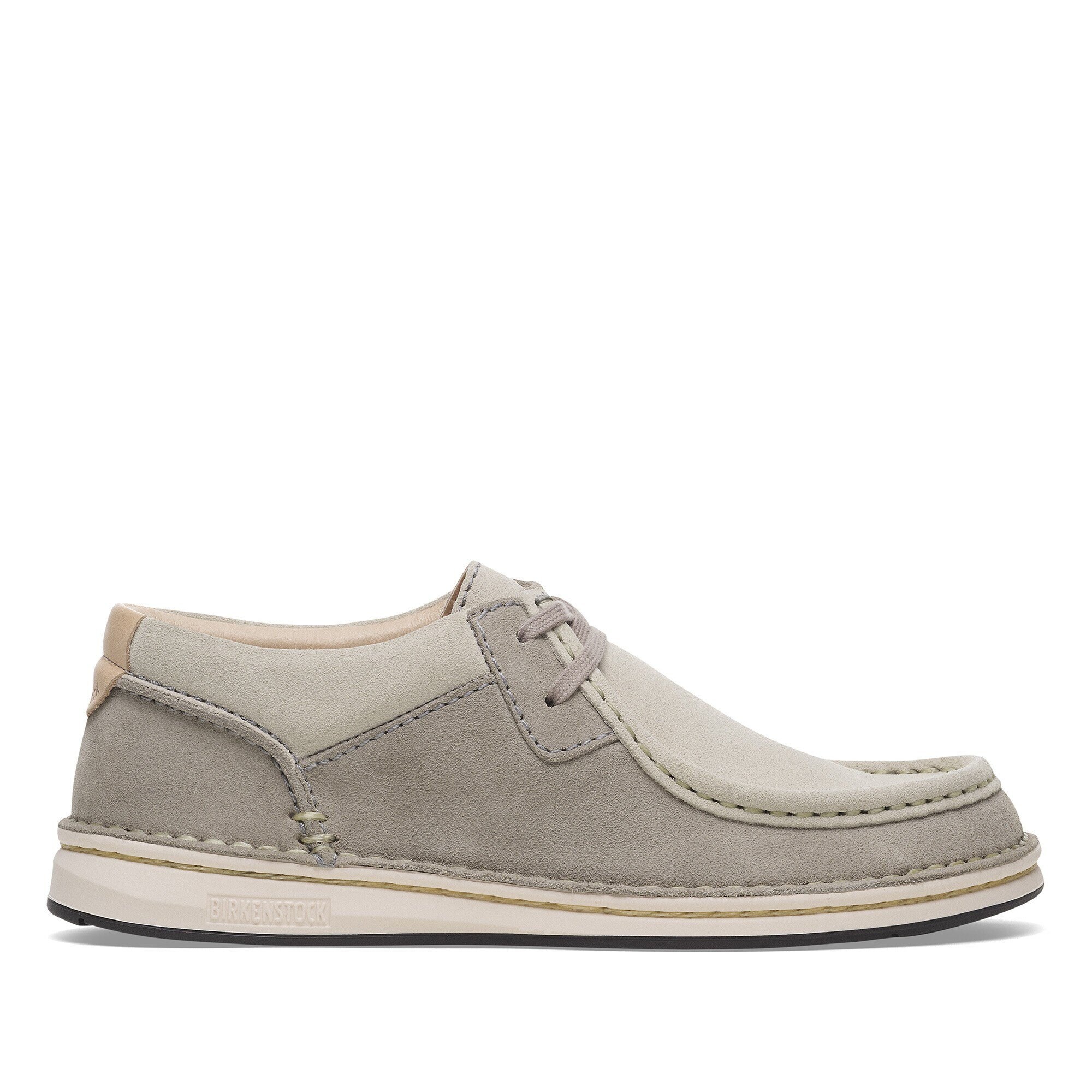 Pasadena Suede Leather Stone Coin/White | BIRKENSTOCK