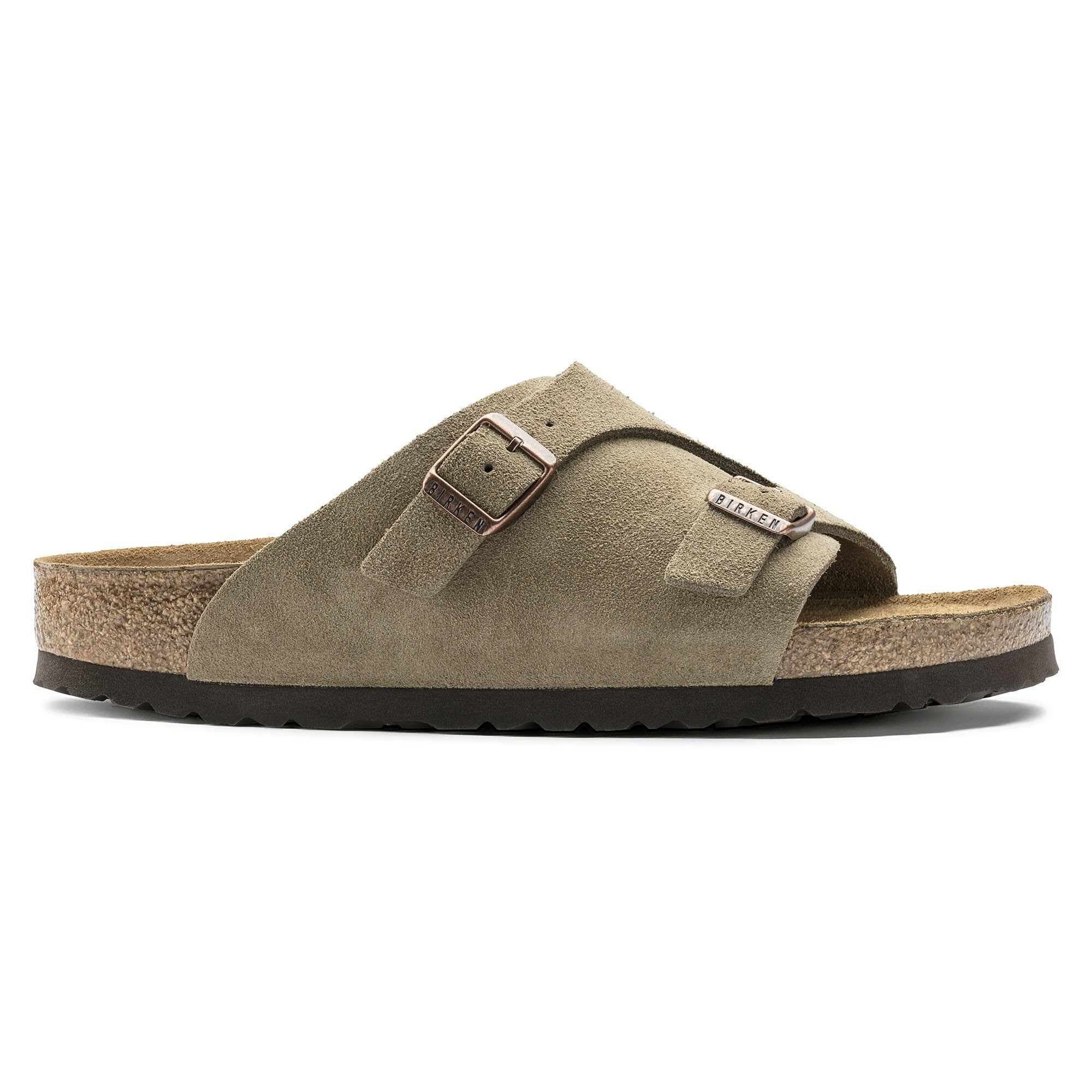 Zürich Suede Leather Soft Footbed Taupe