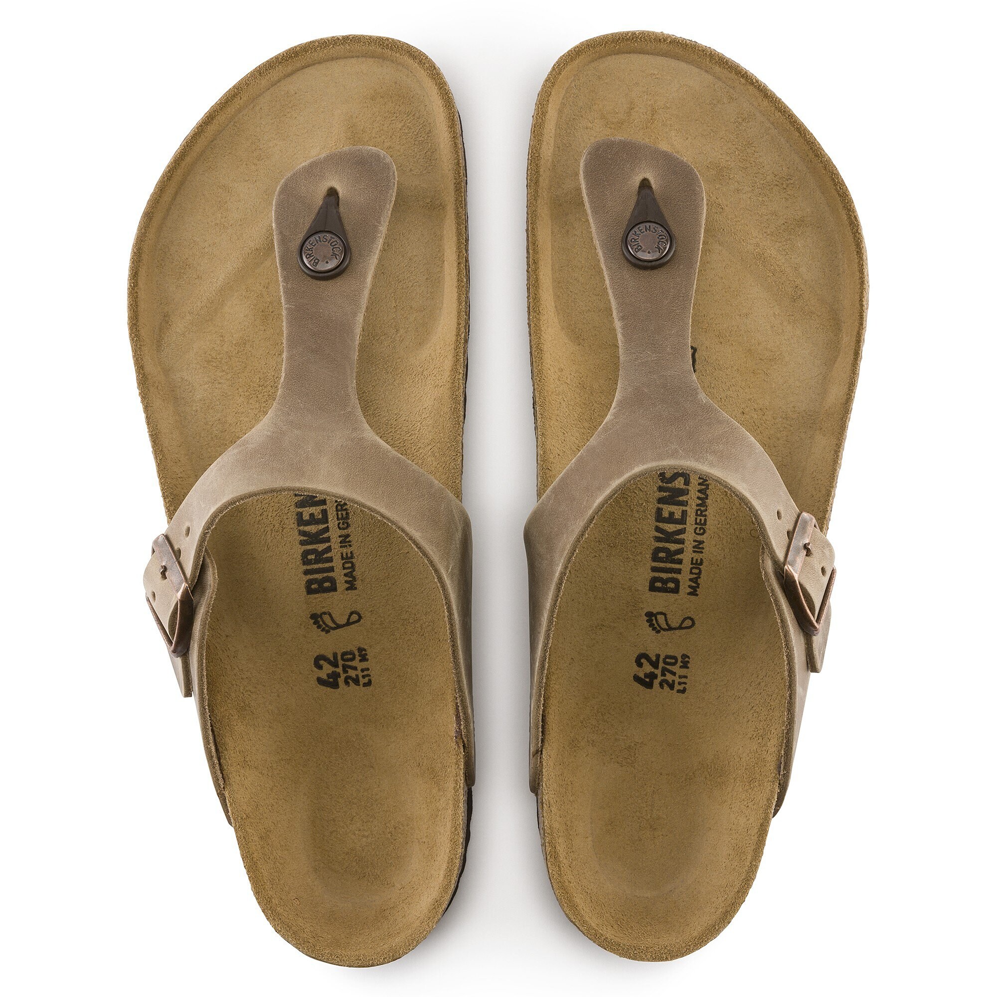 birkenstock gizeh tobacco leather