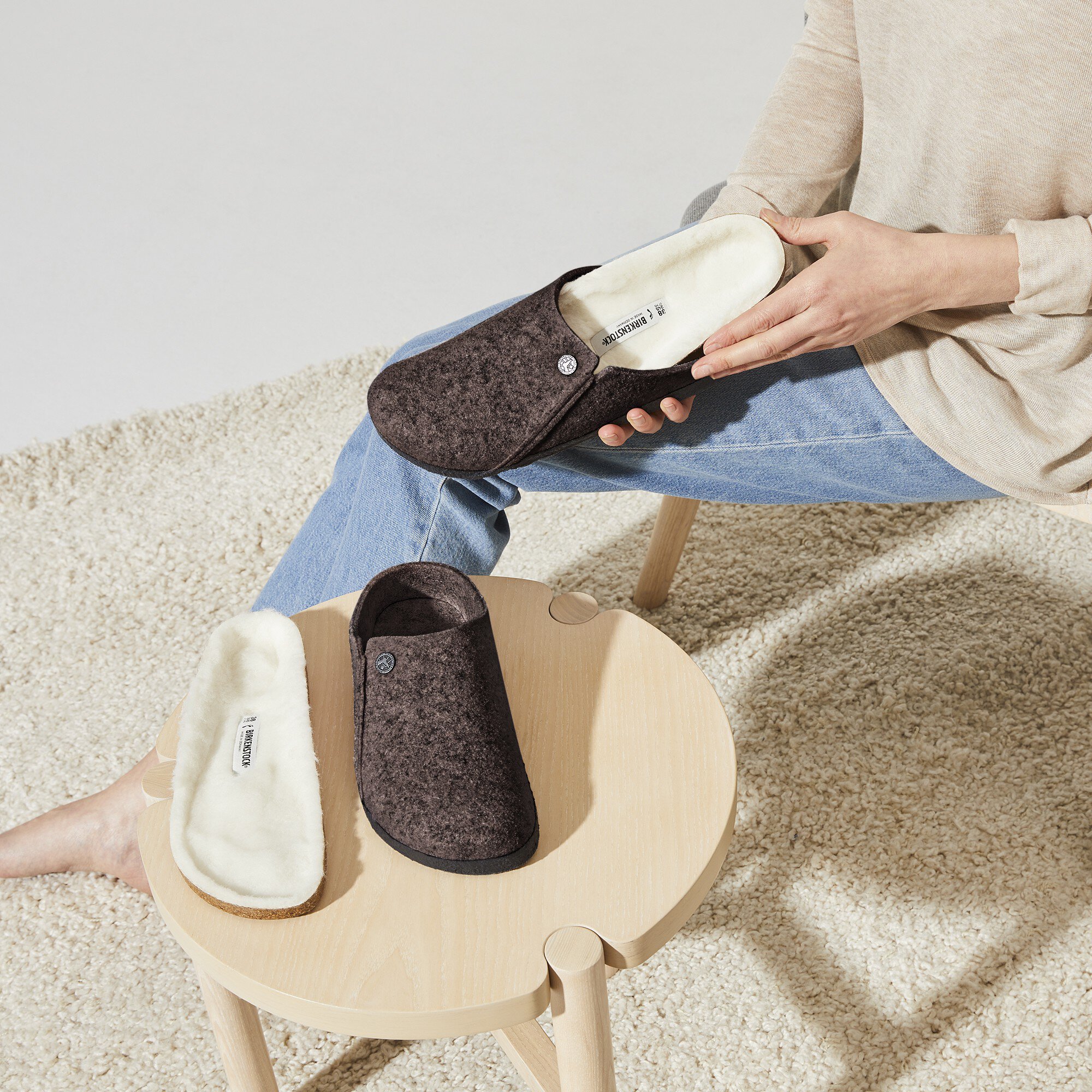 Zermatt Shearling Wool Felt Mocha | BIRKENSTOCK