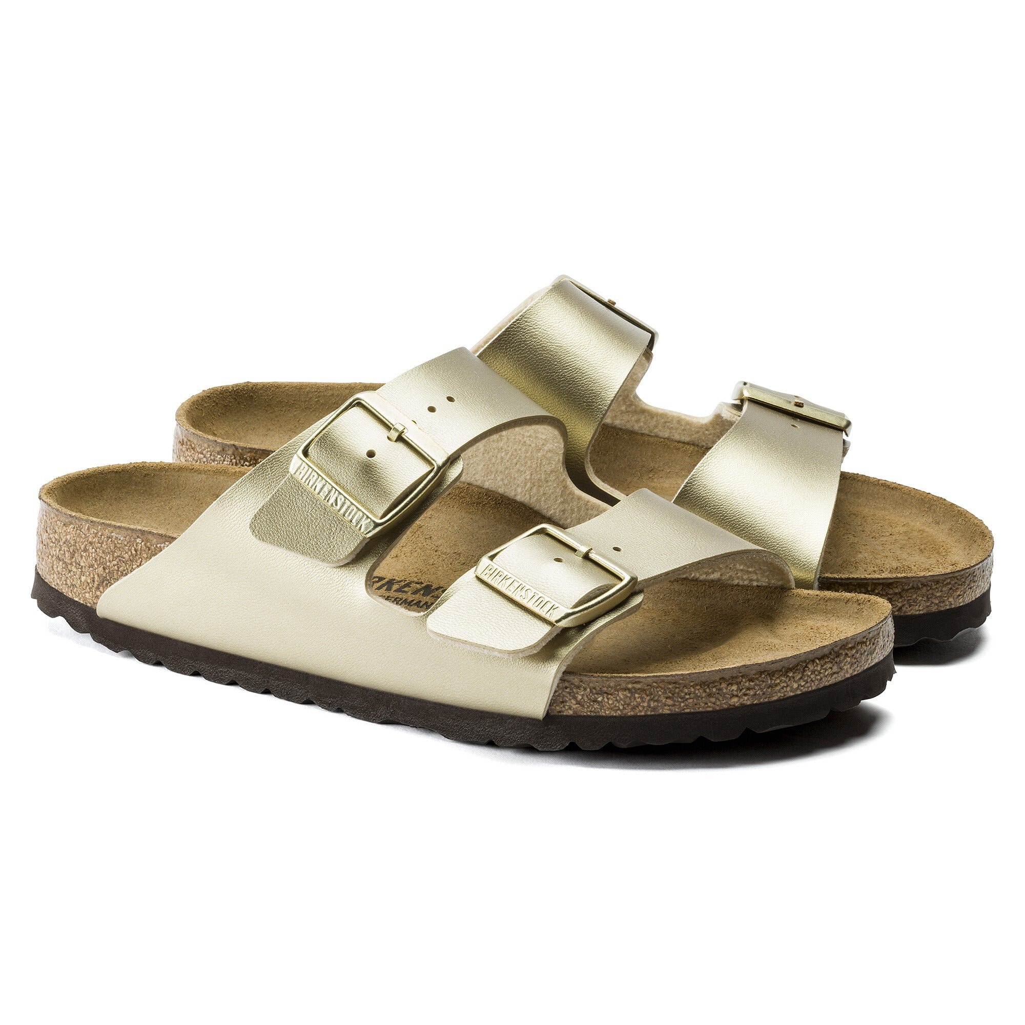 Gold Classic Brown Custom Birkenstocks – ONEtwelves