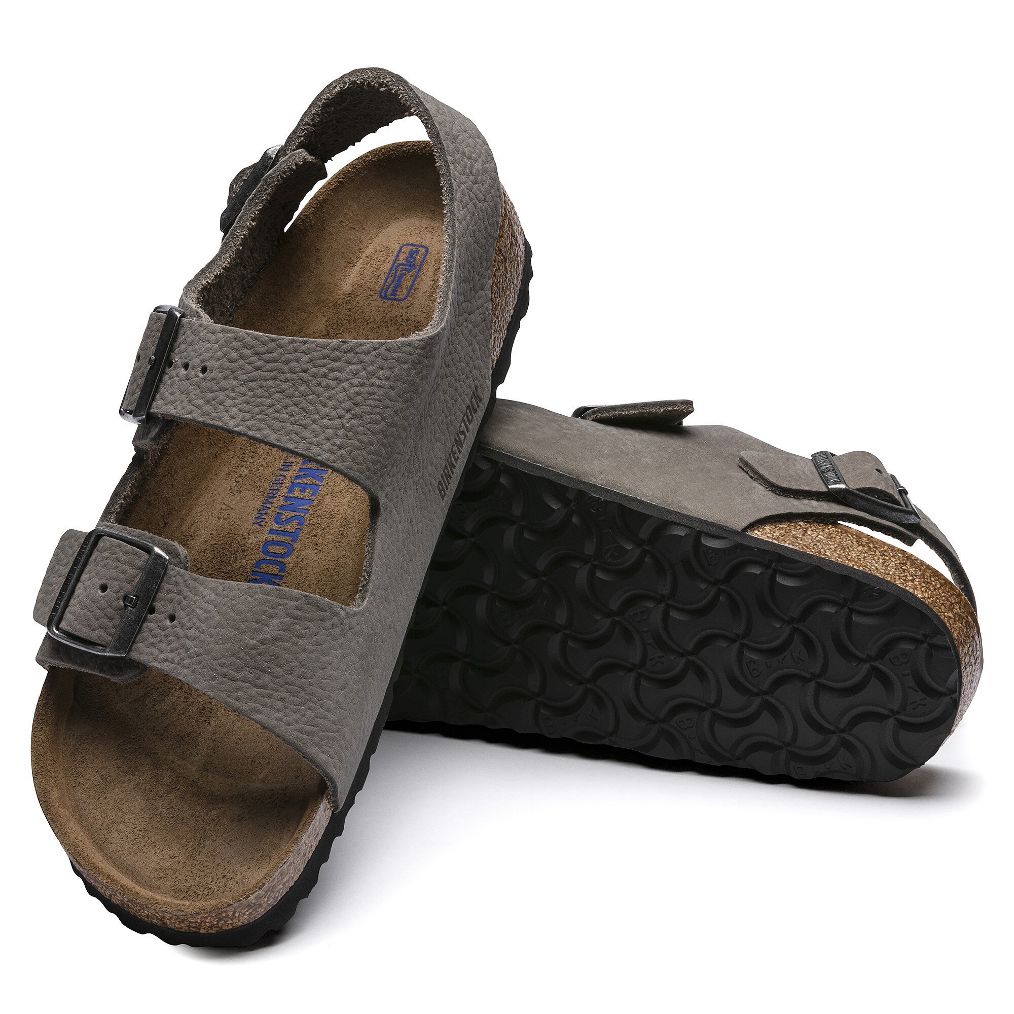 Milano BS Nubuck Leather Soft Whale Gray