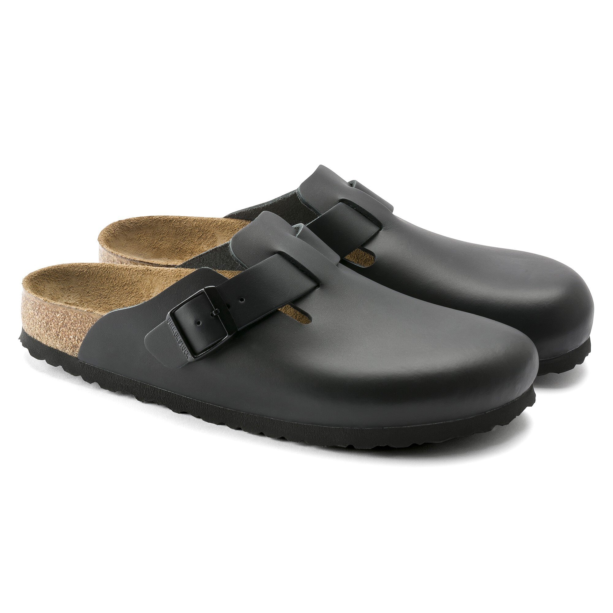 BIRKENSTOCK ビルケンシュトック サンダル 0060191 BOSTON ボストン レザー ブラック サンダル ブラック系 28.5cm【新古品】【未使用】