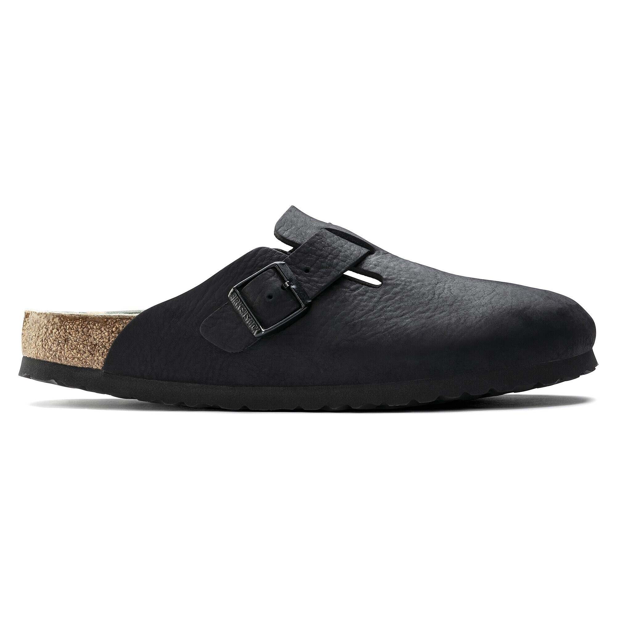 Boston Nubuck Leather Black | BIRKENSTOCK